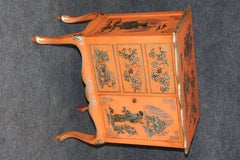 Unique Design Petitie Chinoiserie Style Italian Painted Commode