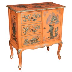 Unique Design Petitie Chinoiserie Style Italian Painted Commode
