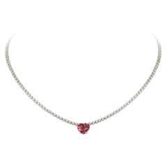 Collana unica in oro giallo 18 carati con diamante per lei