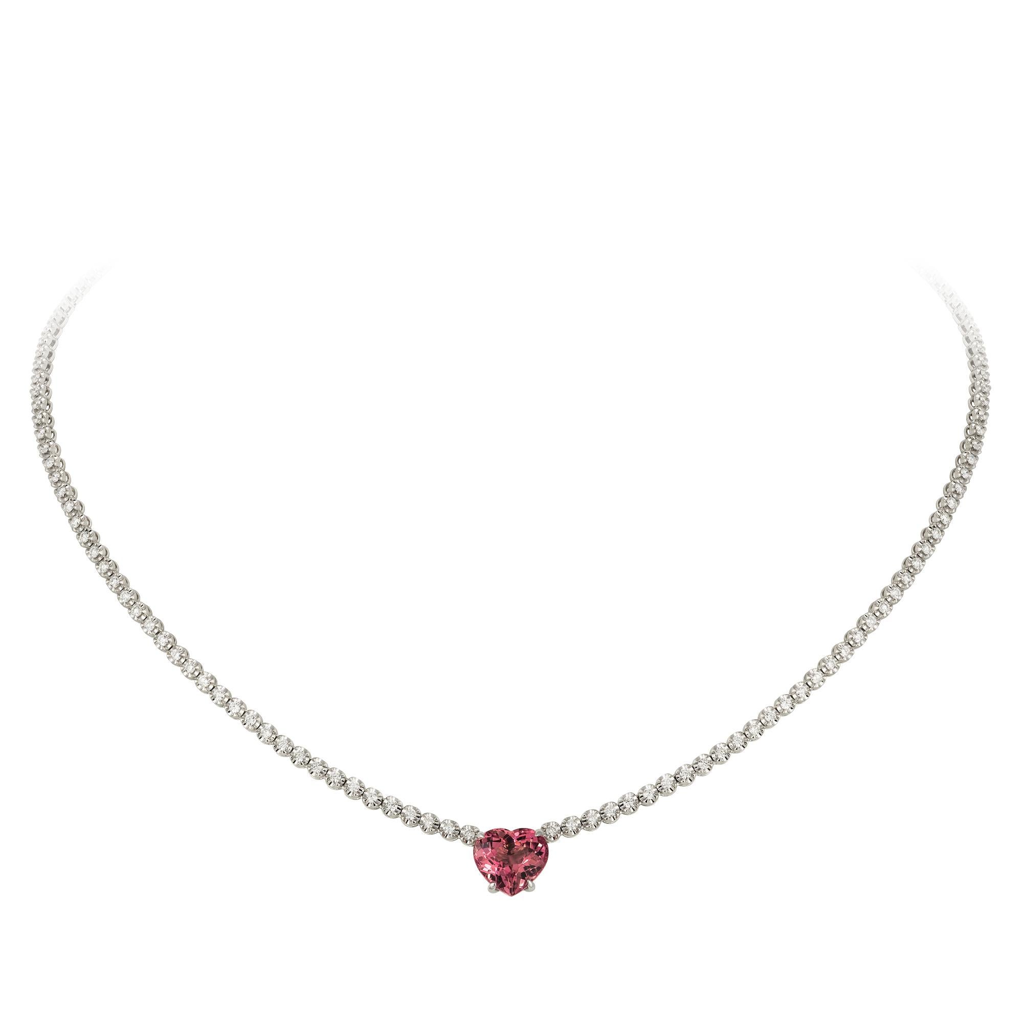 NECKLACE 18K Yellow Gold 
Diamond 2.10 Cts/149 Pcs 
PT 4.52 Cts/1 Pcs

With a heritage of ancient fine Swiss jewelry traditions, NATKINA is a Geneva based jewellery brand, which creates modern jewellery masterpieces suitable for every day life.
It