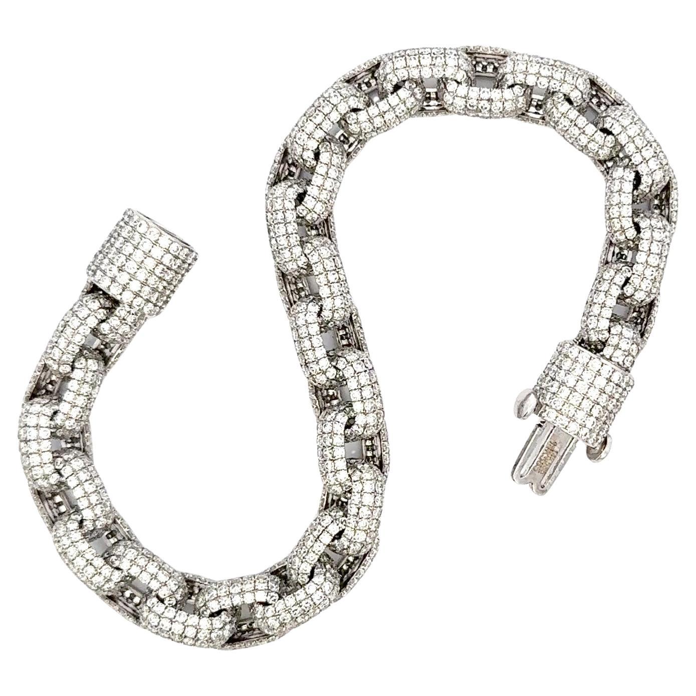 Unique Diamond Link Bracelet