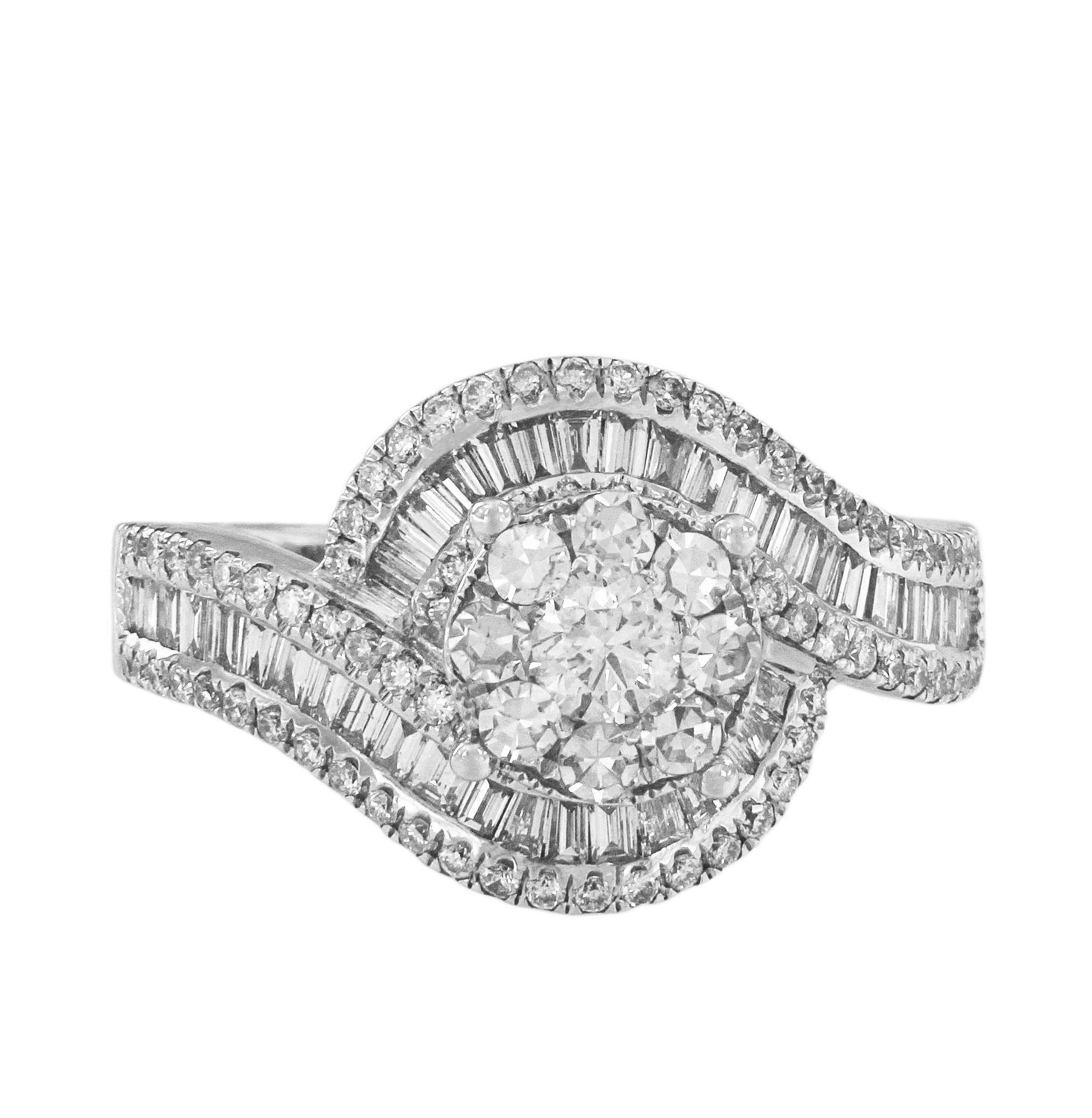 -Oro bianco 14k
-Misura dell'anello: 6,5
-Larghezza: 0,5