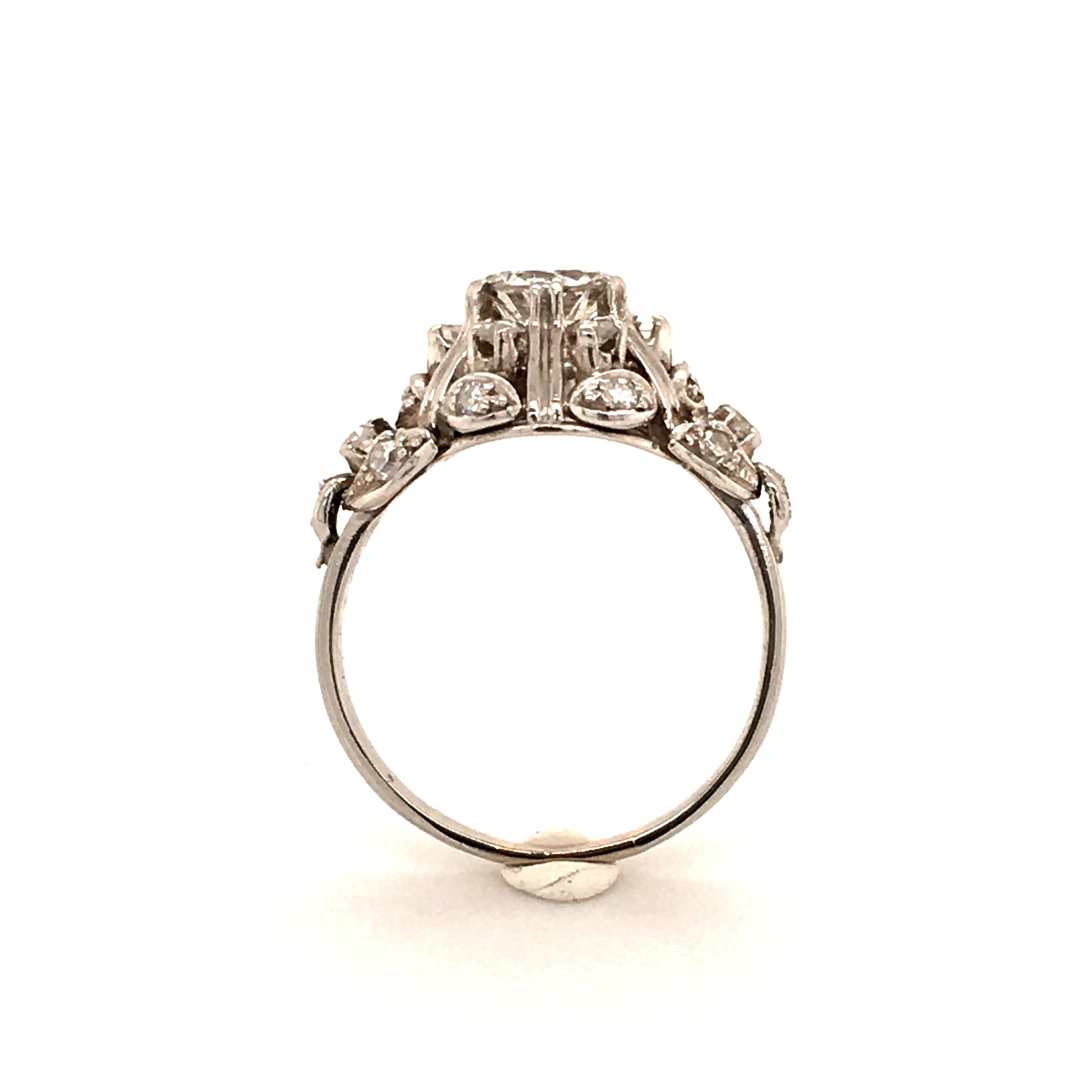 Unique Diamond Ring in Platinum 950 In Good Condition In Lucerne, CH