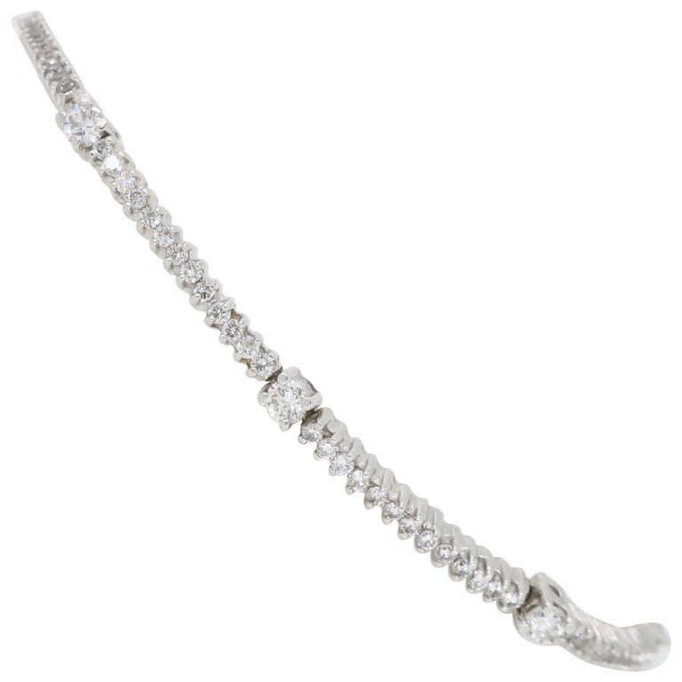 Unique Diamond Tennis Bracelet at 1stDibs unique diamond tennis