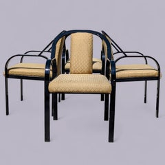 Unique Dining Chairs, Postmodern, Fabric, 80s, Metal Frames, Unique, Kitchen