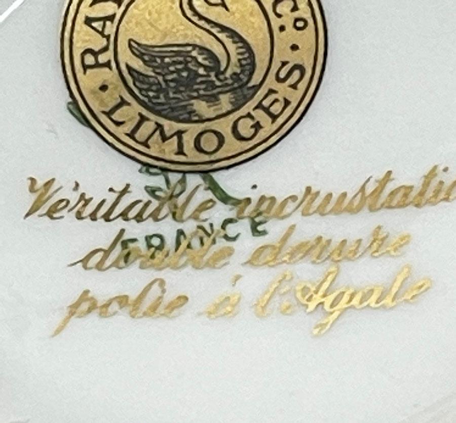 Vajilla única de Raynaud & Co. Limoges, Dorure Polie à l'Agate en venta 1