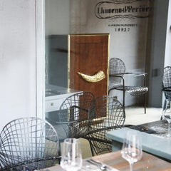 Modern Brown, Black, White Cabinet in Brass, Gold, Copper