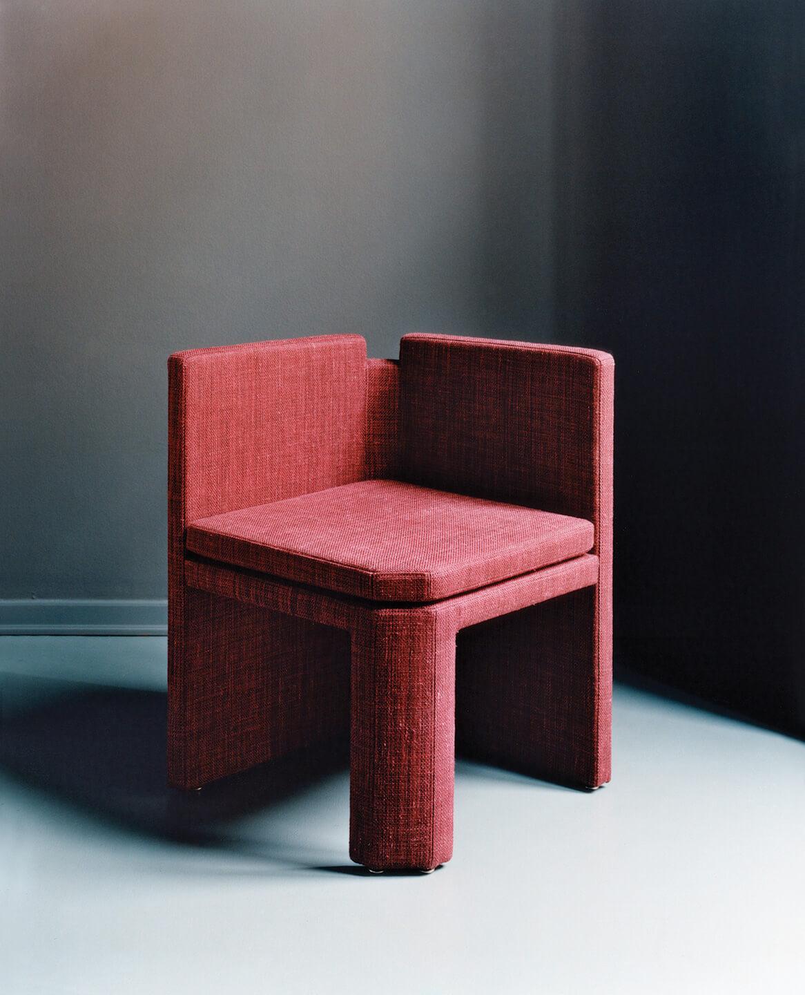 Duda chair by Marta Sala Editions
Dimensions: W 50 x D 50 x H 70 cm
Materials: Fabric, wood, polyuretane Foam 
Variations of material available.

Shaped since childhood by a strong family aesthetic, Marta Sala founded her brand Marta Sala Éditions