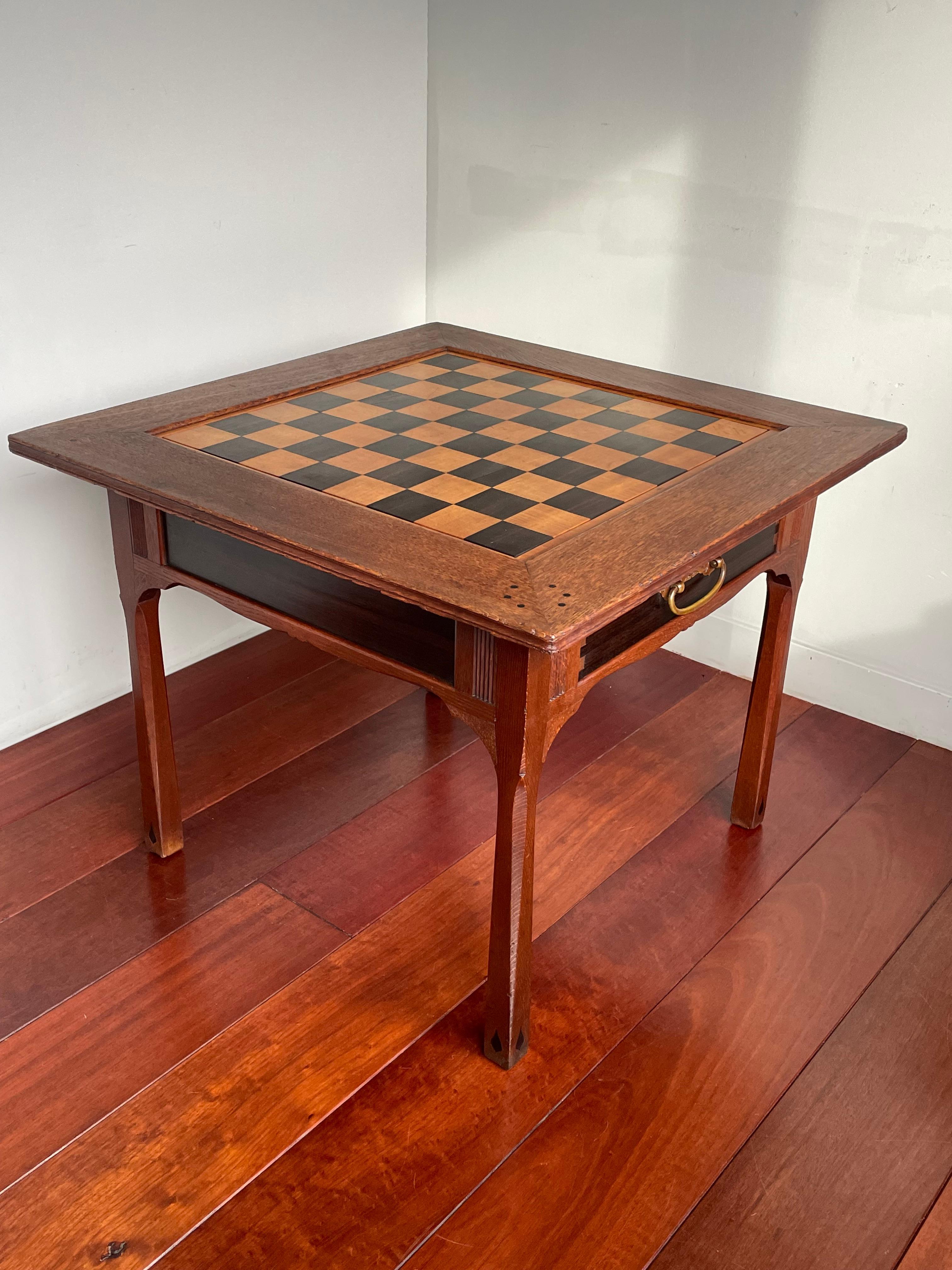 Extremely rare and timeless, Dutch Arts and Crafts chess table.

If you have been selling art and antiques as long as we have then you learn to recognize not only the difference between good quality and top quality, but also between rare and