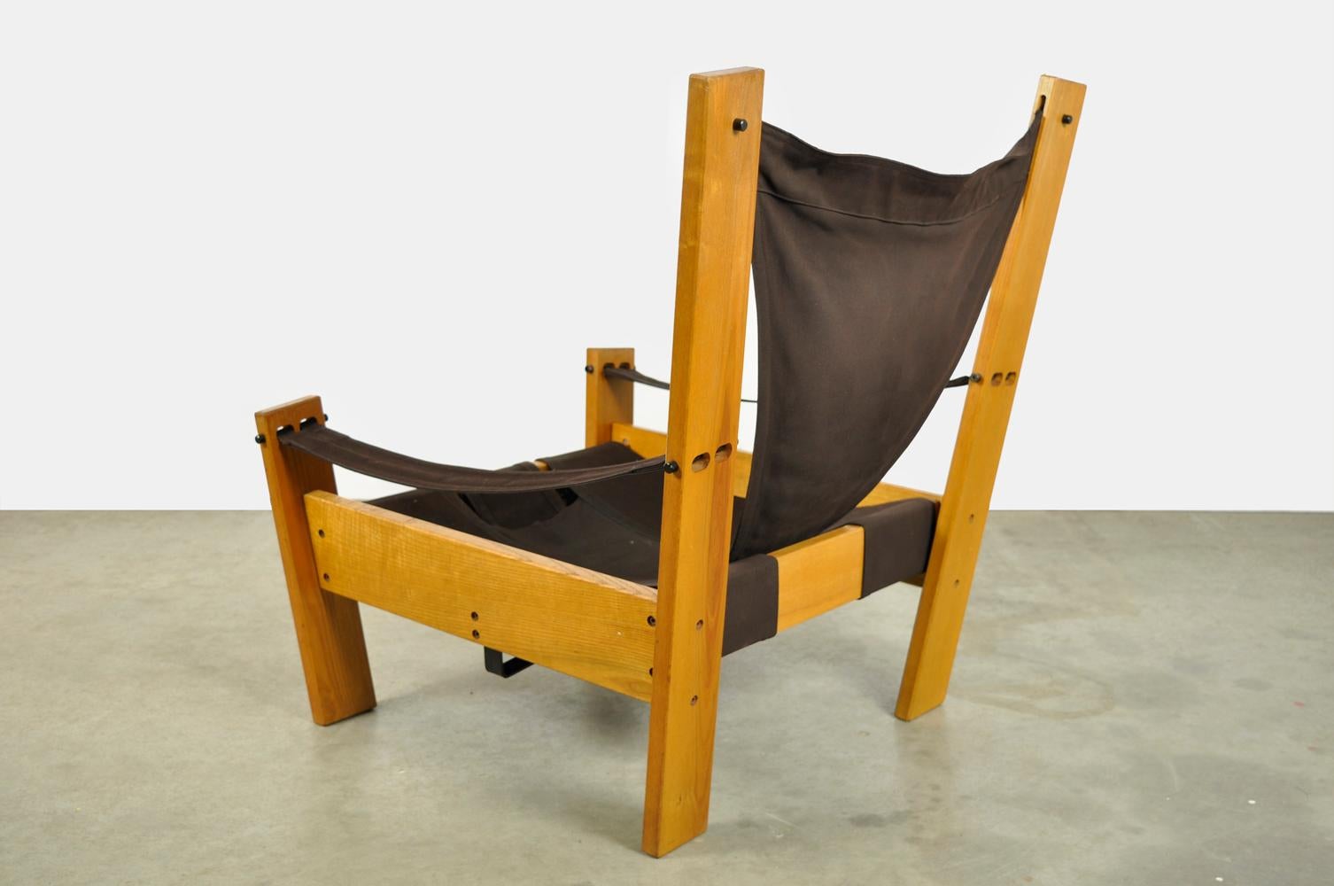 Canvas Unique Dutch Design Lounge Chair, John De Haard, Gebroeders Jonkers, 1960s For Sale