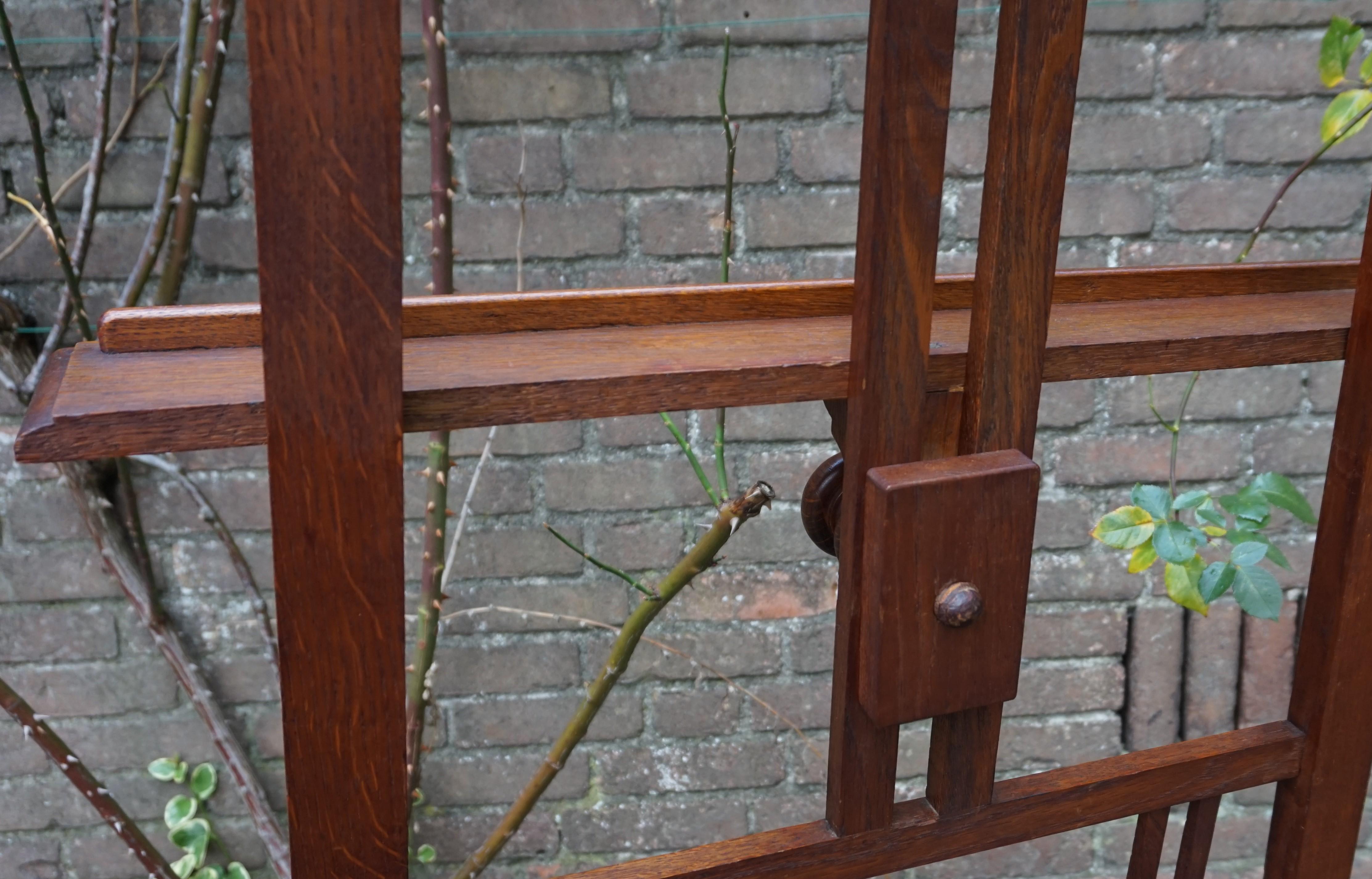 Unique Early 1900s Arts and Crafts Gallery Display / Artist's Studio Floor Easel 3