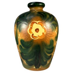 Unique, Early Ceramic Floral Vase By Upsala Ekeby, Sweden c1930s