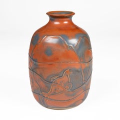 Unique Ebbe Sadolin Stoneware Floor Vase for Bing & Grøndahl, Denmark, 1983