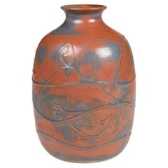Unique Ebbe Sadolin Stoneware Floor Vase for Bing & Grøndahl, Denmark, 1983
