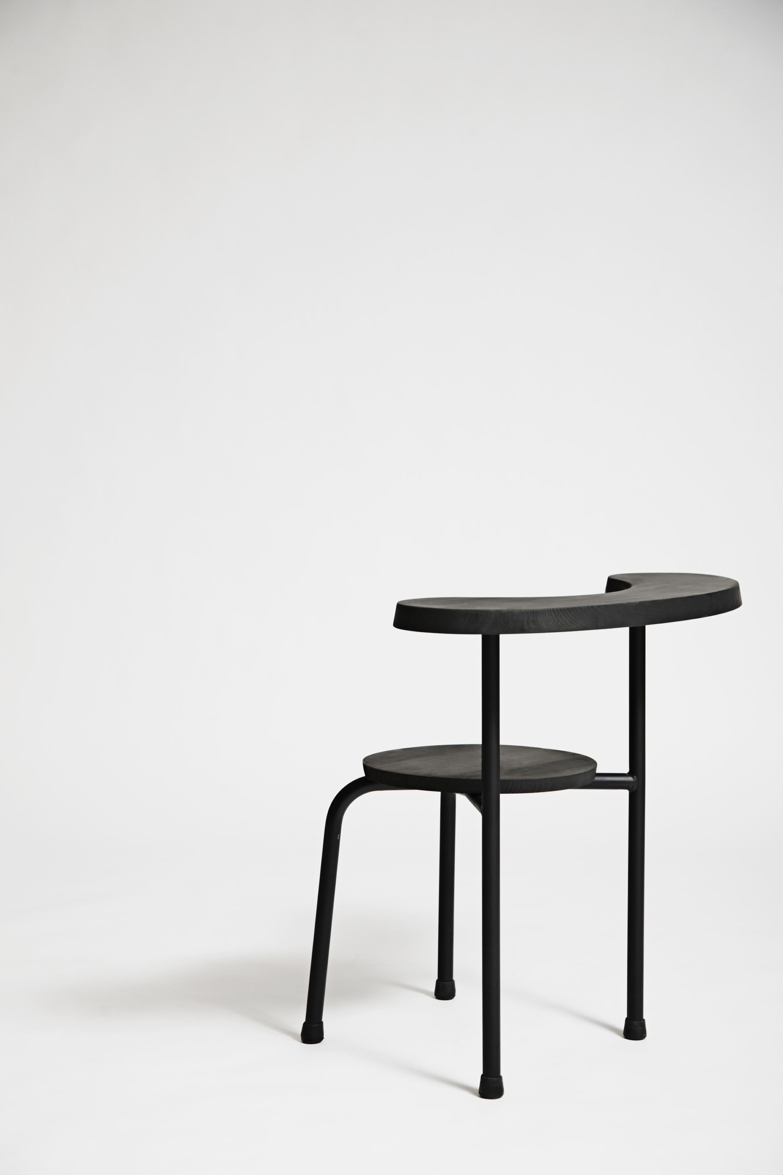 Modern Unique Ebonised Bug Stool by Kim Thome For Sale