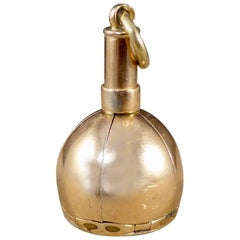 Unique Edwardian Masonic Star Opening Orb in 9 Carat Gold and Silver