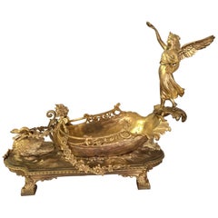 Unique Empire Flower Bowl / Jardinière, Bronze Gilt