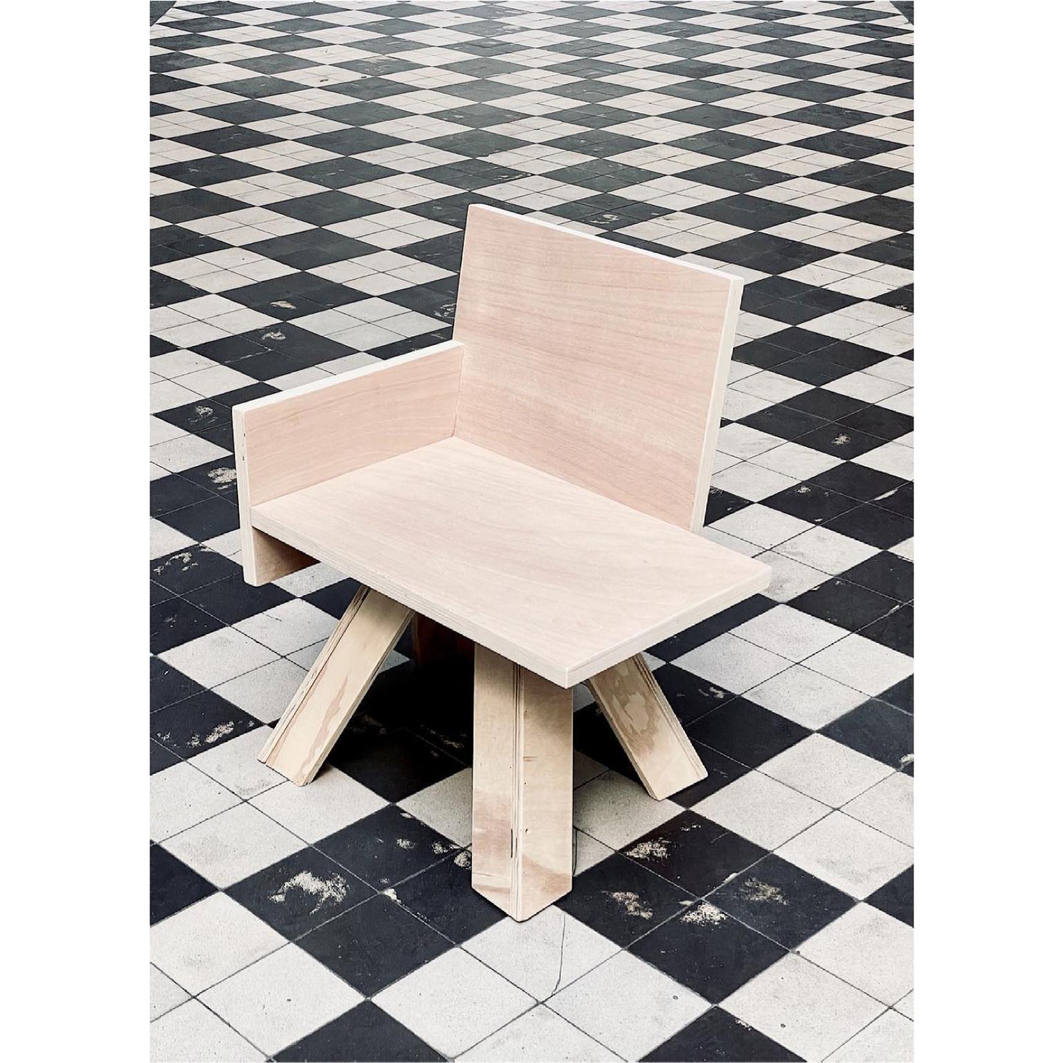 French Unique End Table Chair by Goons
