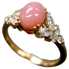Unique Engagement Ring / Women Engagement Ring / Unique Ring / Conch Pearl Ring