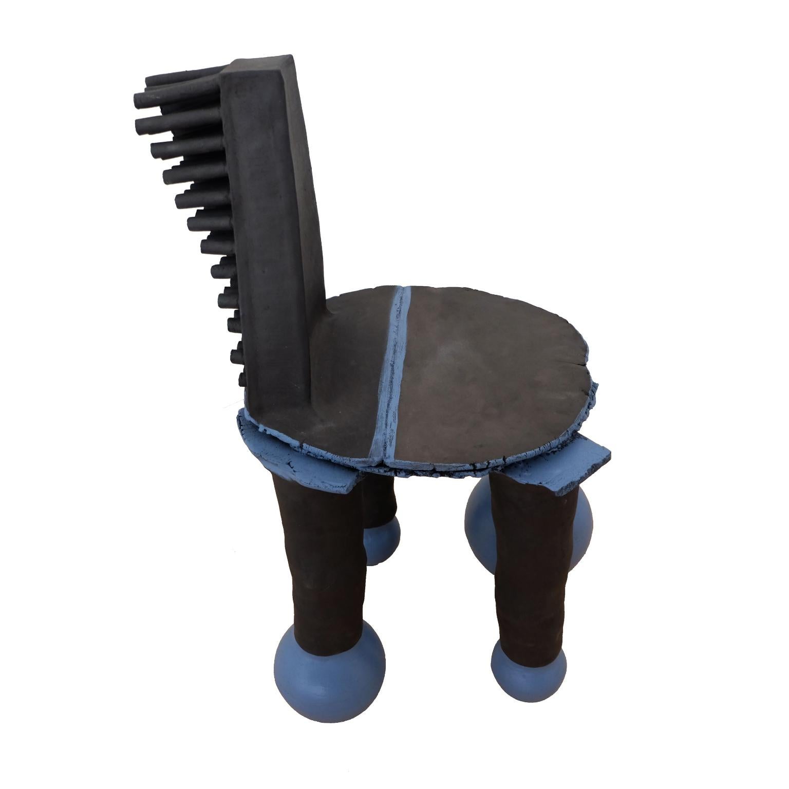 Modern Unique Erythro Clay Chair by Ia Kutateladze