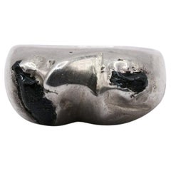 Unique Esencia 9 Ring in 925 Sterling Silver and Obsidian by Ana Paula Flores