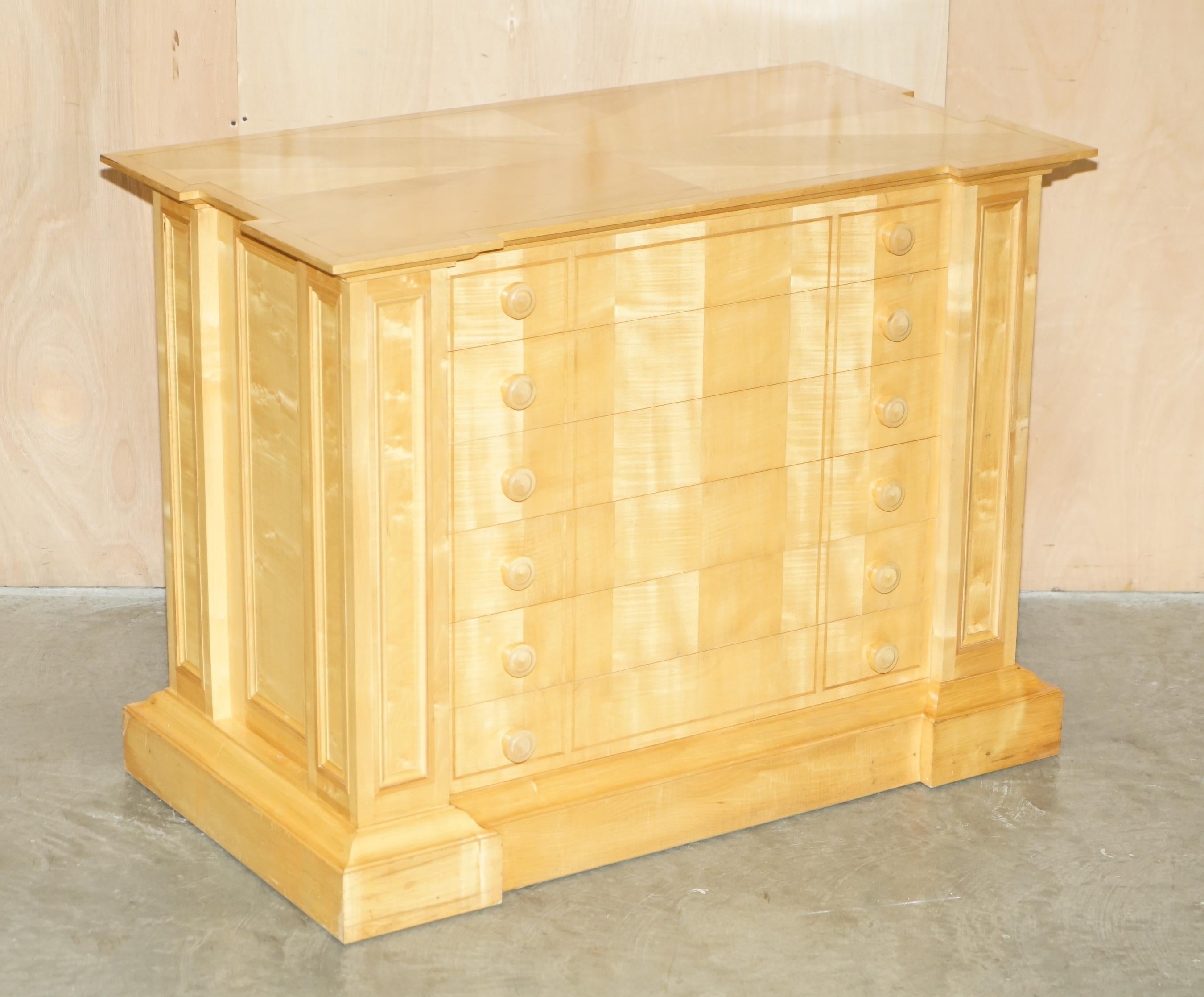 Royal House Antiques

Royal House Antiques is delighted to offer for sale this absolutely exquisite original Viscount David Linley very large chest of drawers custom made for Gary Barlow

Please note the delivery fee listed is just a guide, it