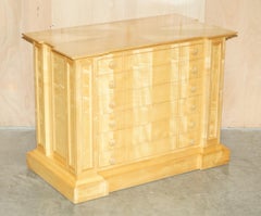 UNIQUE EXQUISITE VISCOUNT DAVID LINLEY ROMAN LOOKiNG SYCAMORE CHEST OF DRAWERS