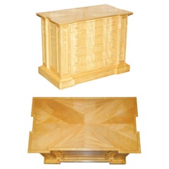 UNIQUE EXQUISITE VISCOUNT DAVID LINLEY ROMAN LOOKiNG SYCAMORE CHEST OF DRAWERS
