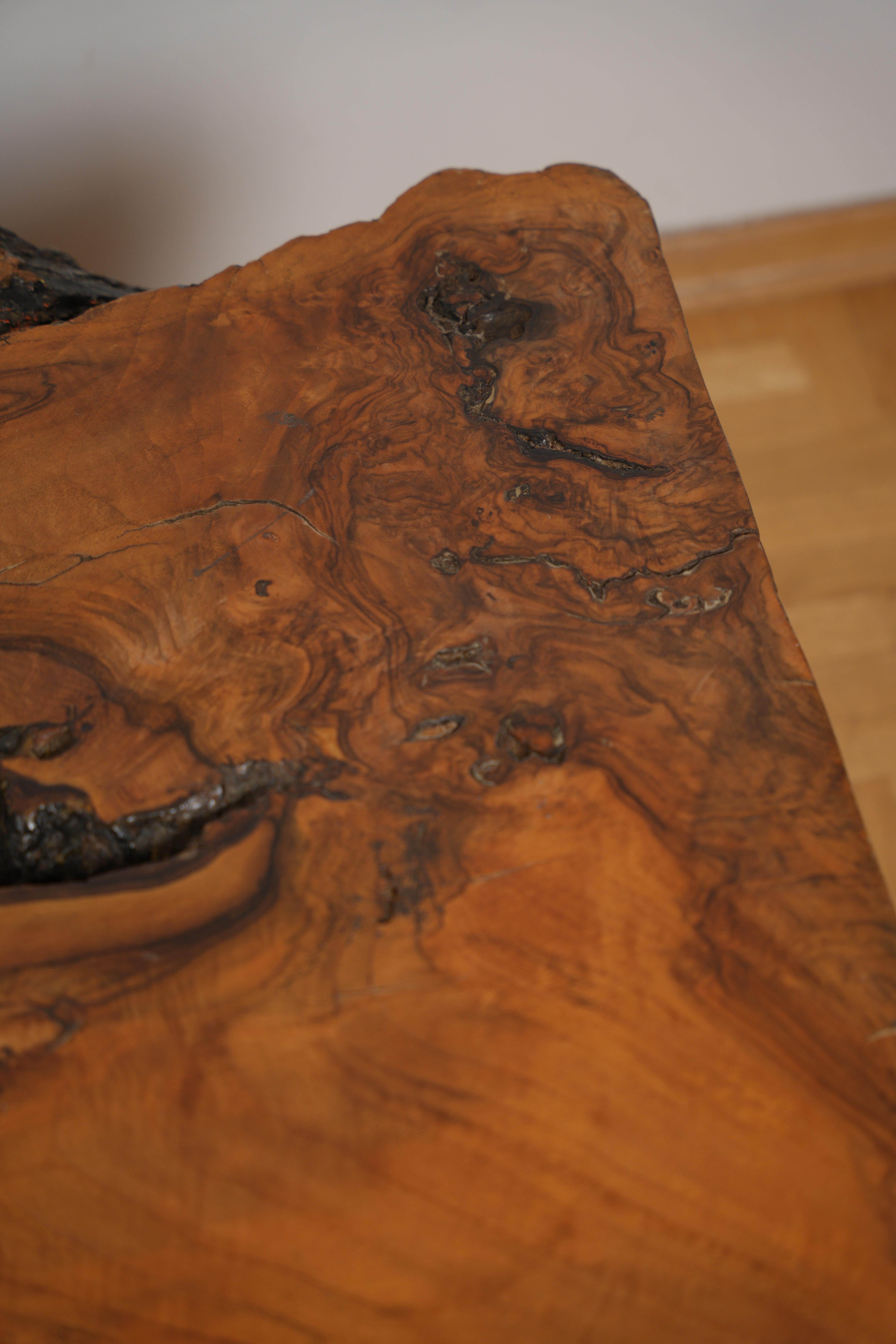 Unique Extra Large Carl Auböck Mahogany Tree Trunk Table No.21 For Sale 5