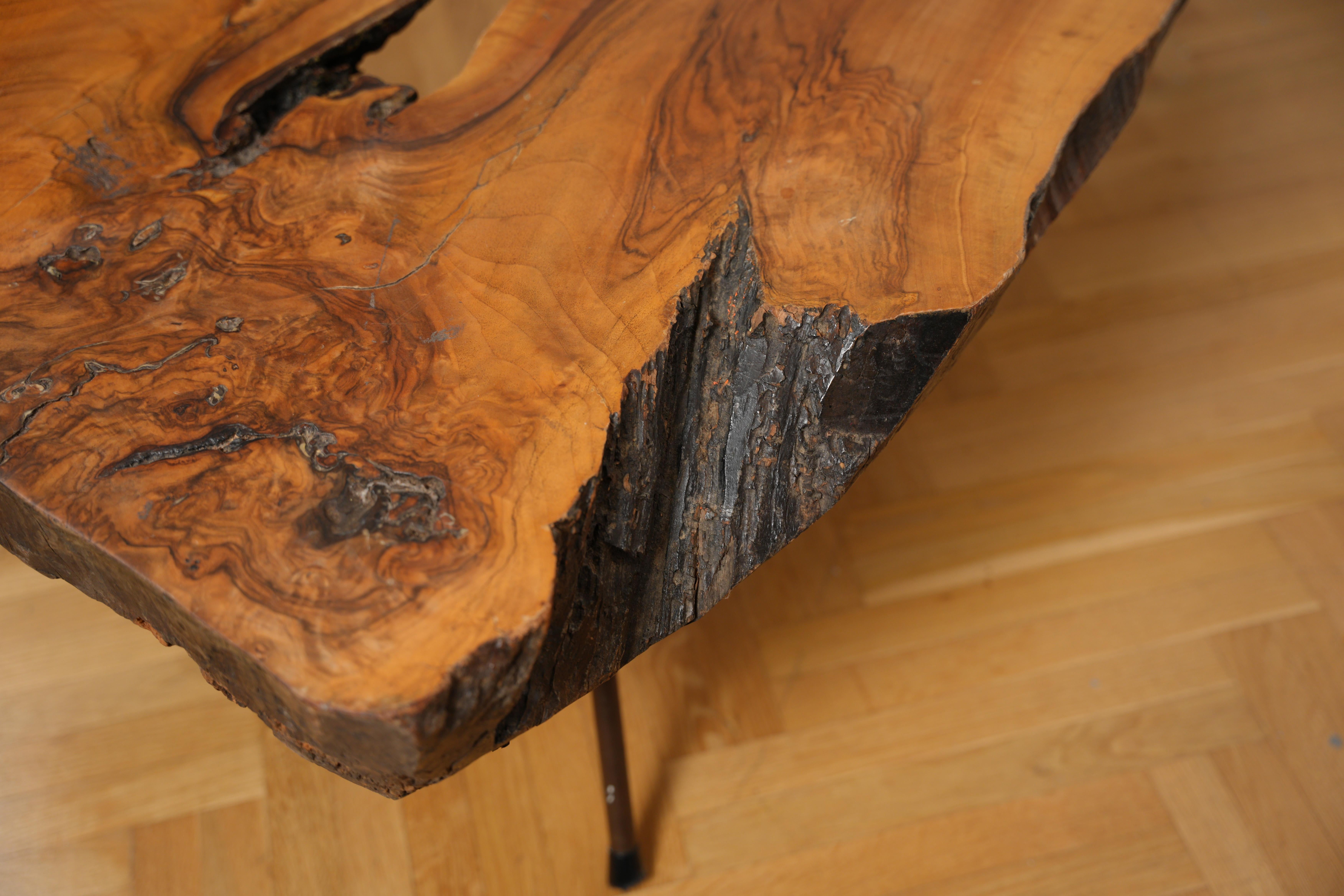 Unique Extra Large Carl Auböck Mahogany Tree Trunk Table No.21 For Sale 6