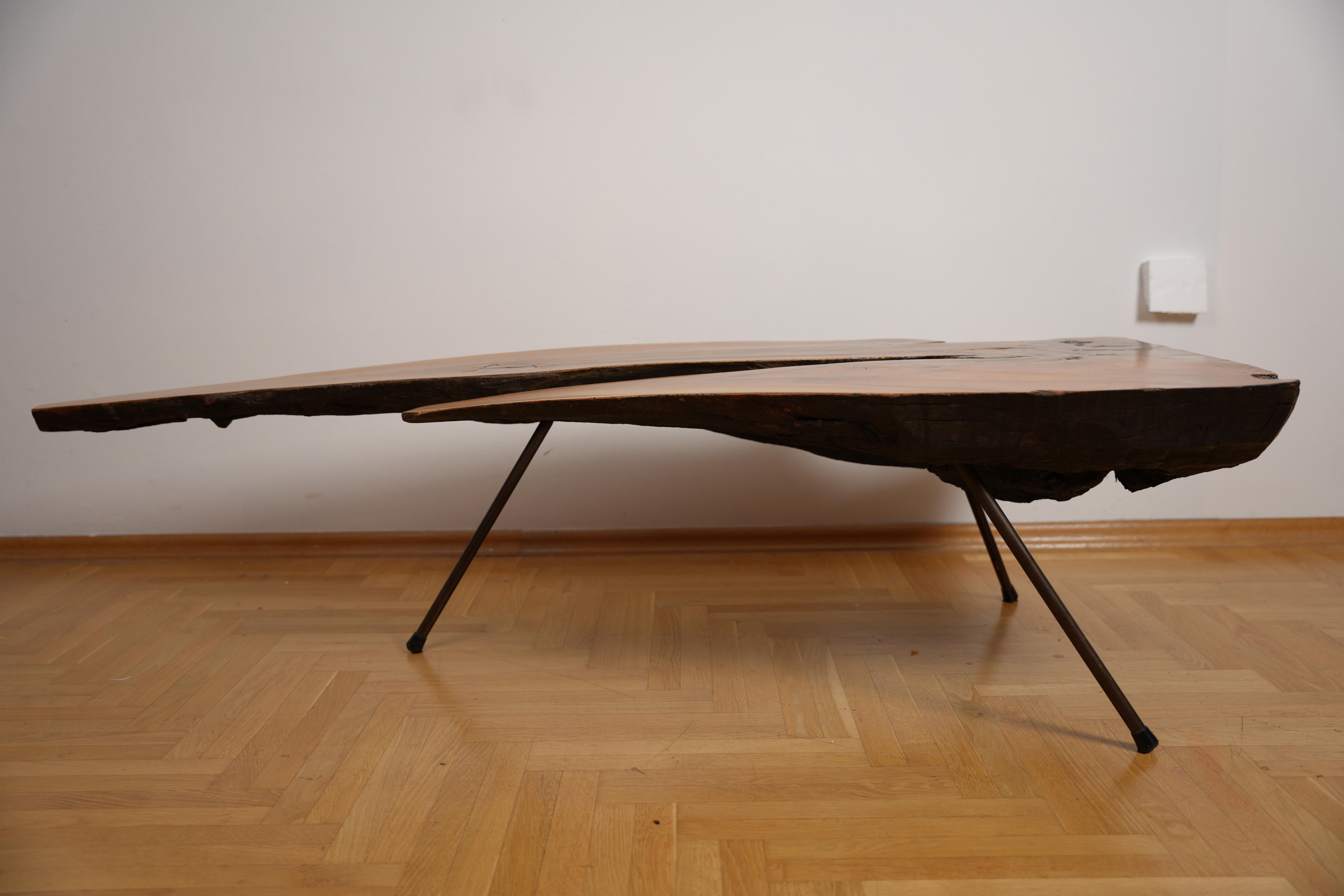 Unique Extra Large Carl Auböck Mahogany Tree Trunk Table No.21 For Sale 7