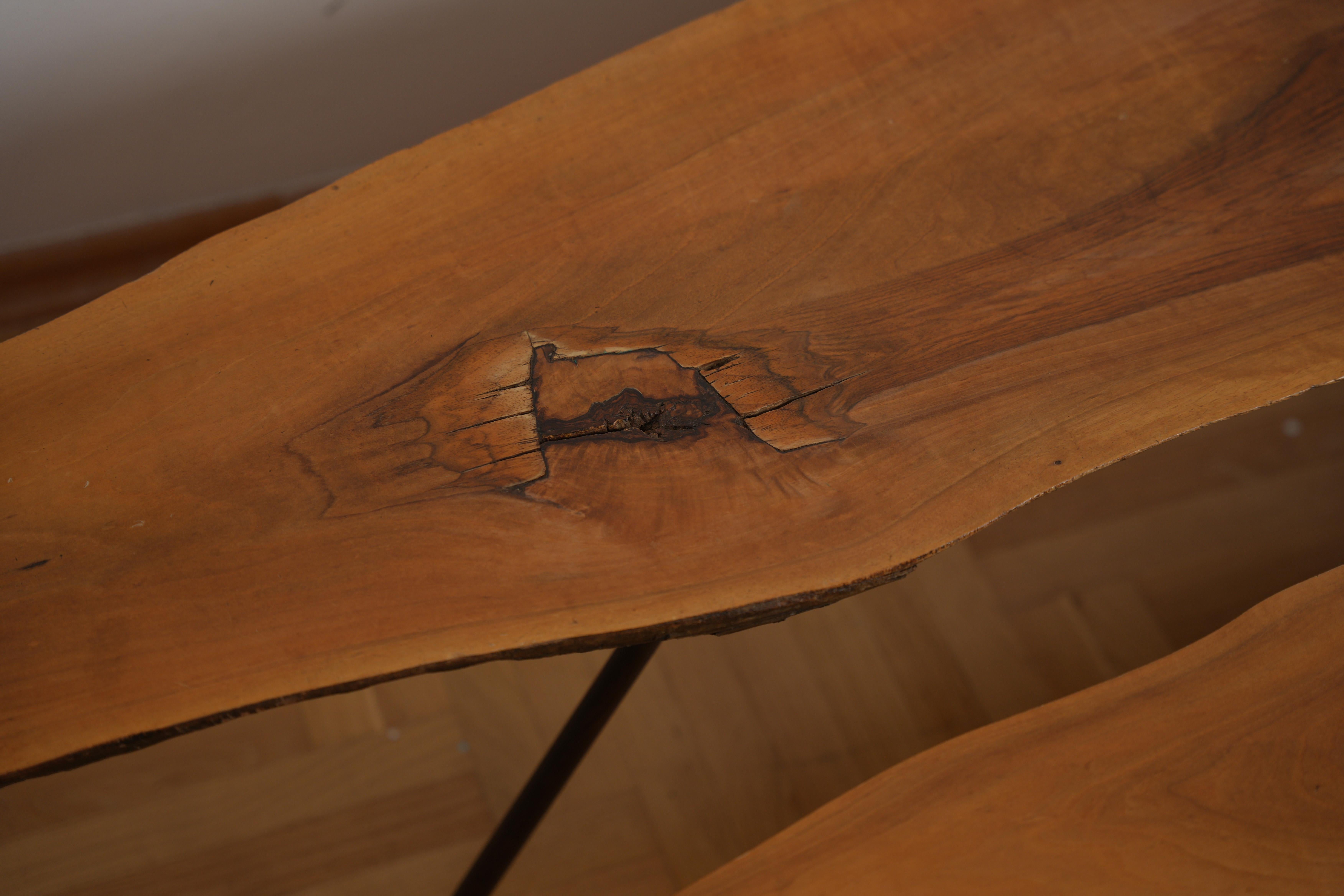 Unique Extra Large Carl Auböck Mahogany Tree Trunk Table No.21 For Sale 8