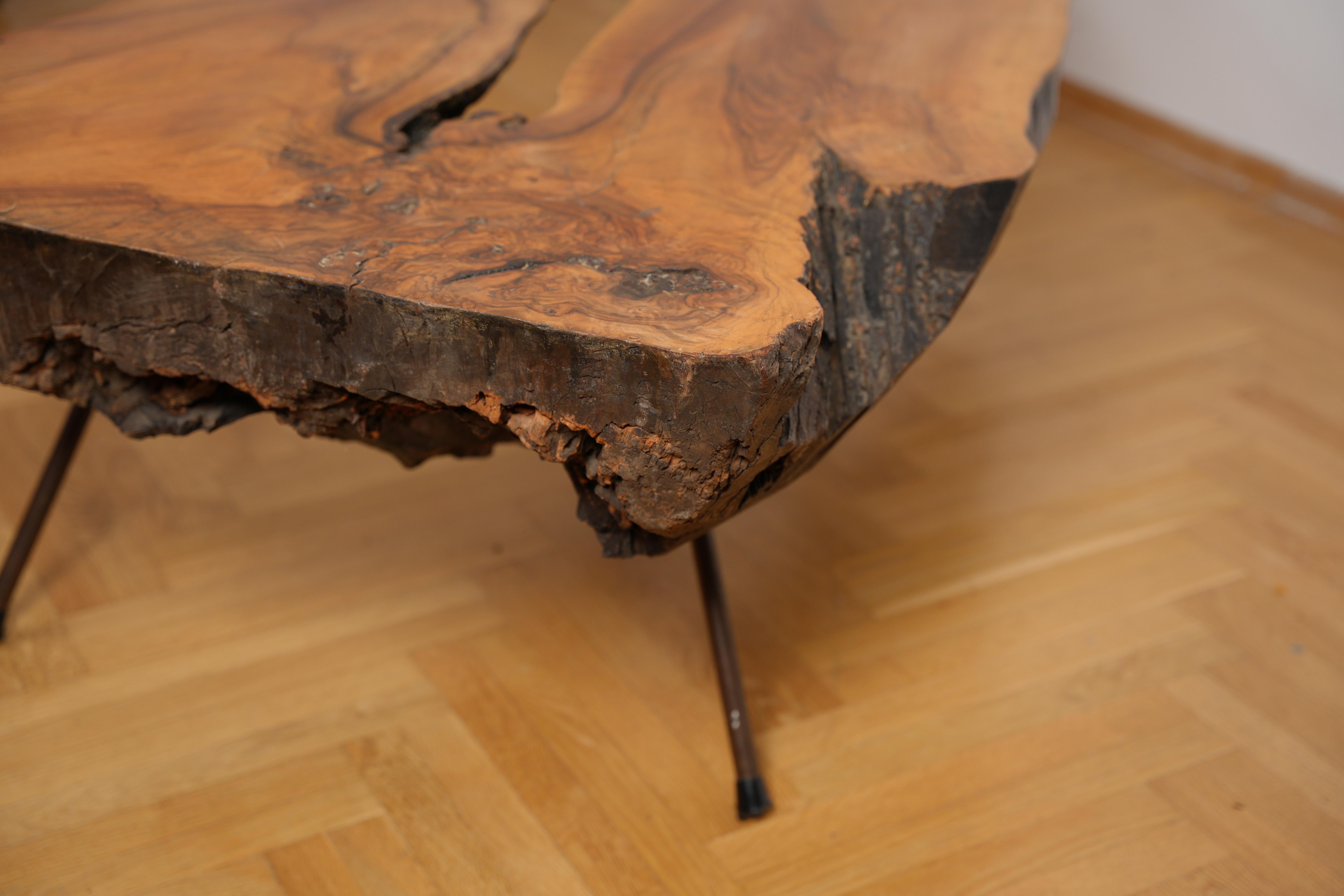 Unique Extra Large Carl Auböck Mahogany Tree Trunk Table No.21 For Sale 2
