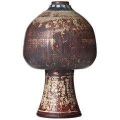 Unique Farsta Stoneware Vase by Wilhelm Kåge for Gustavsberg, 1955