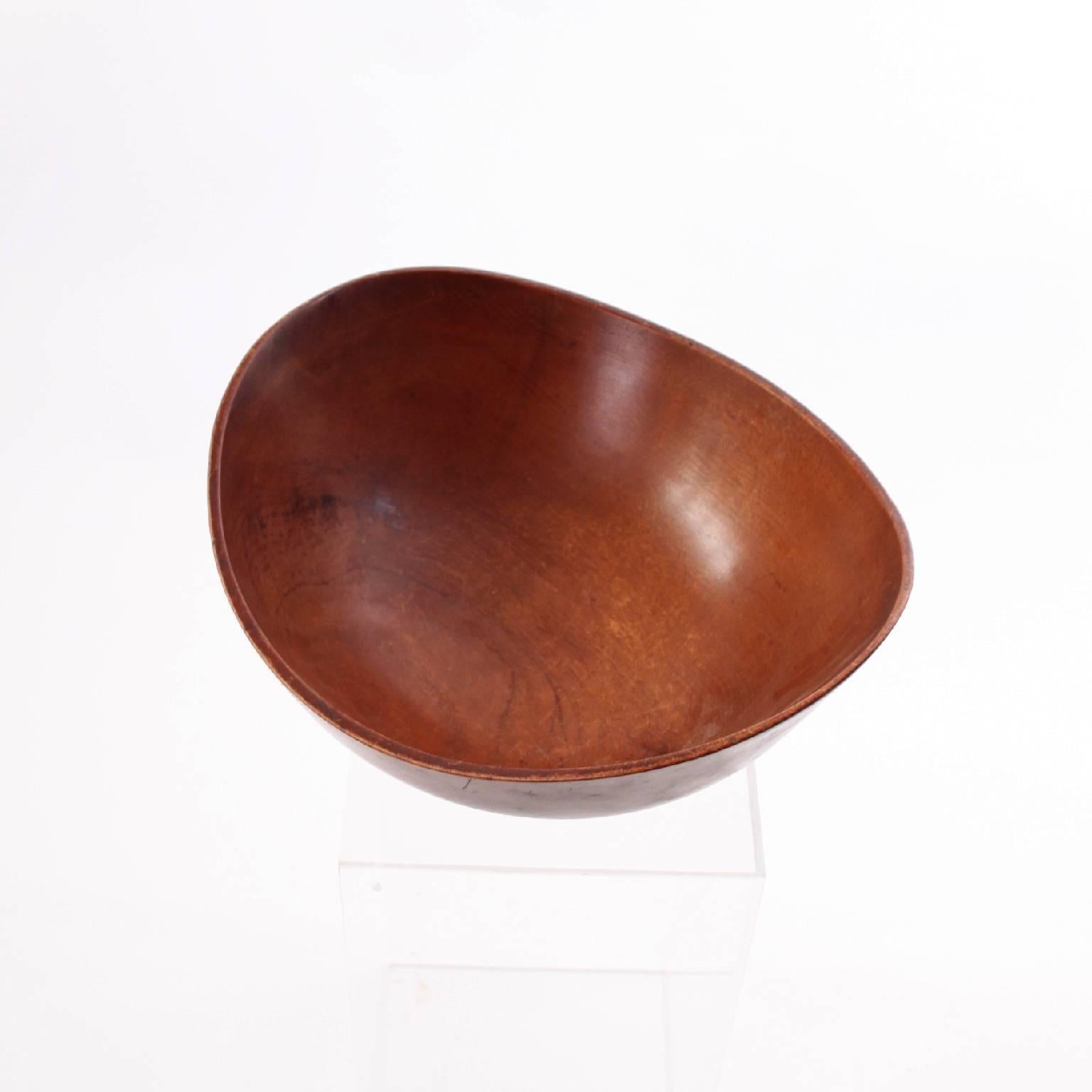 Scandinavian Modern Unique Finn Juhl Teak Bowl for Kay Bojesen 1950s