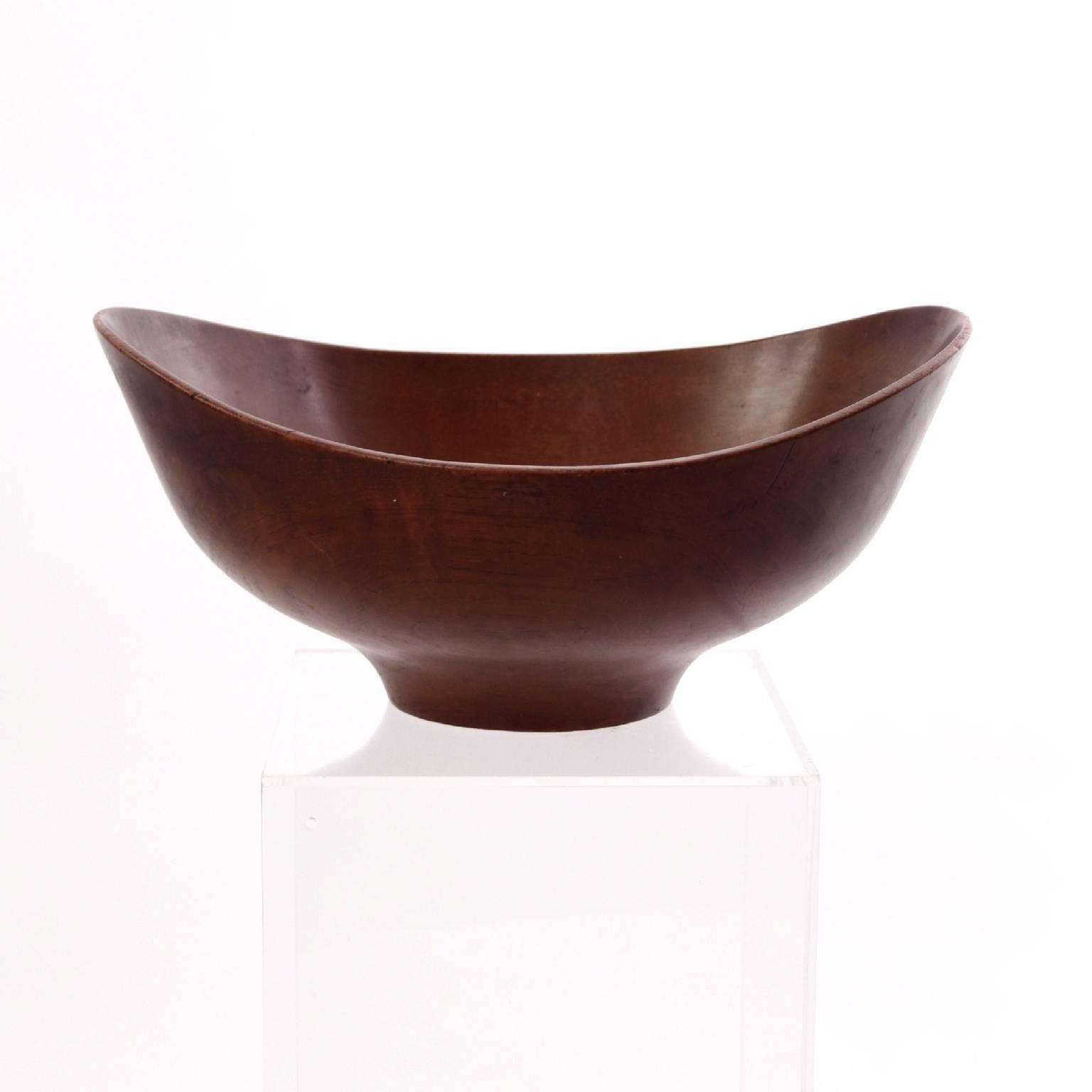 Danish Unique Finn Juhl Teak Bowl for Kay Bojesen 1950s