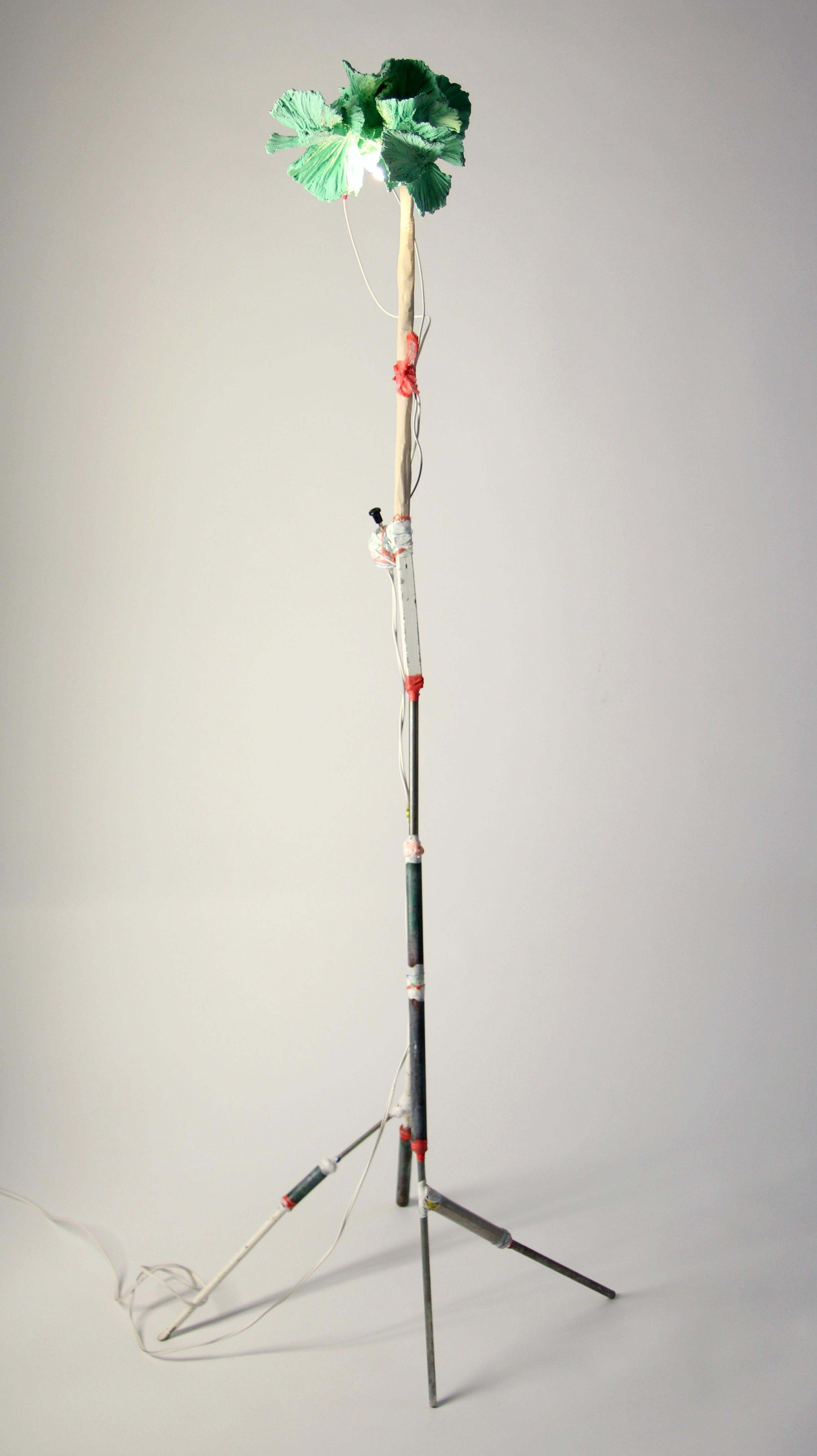 Finnish Unique Floor Lamp, Contemporary Mixed-Media Design by Teemu Salonen, in Stock