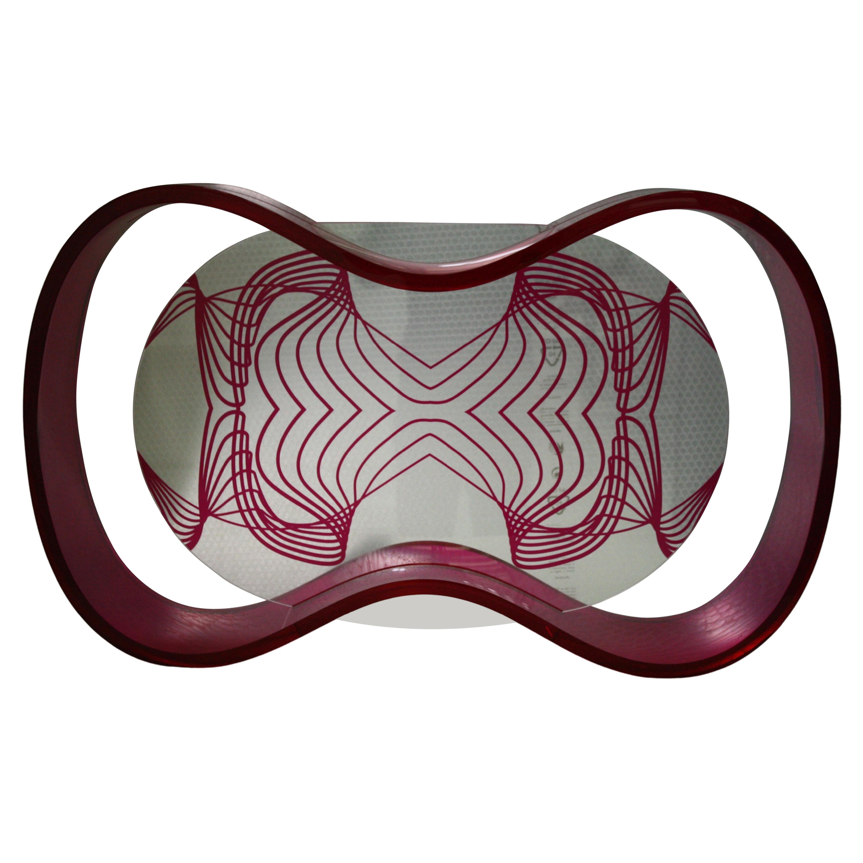 Unique Floor Photo Frame, Humour Plexi Fuchsia