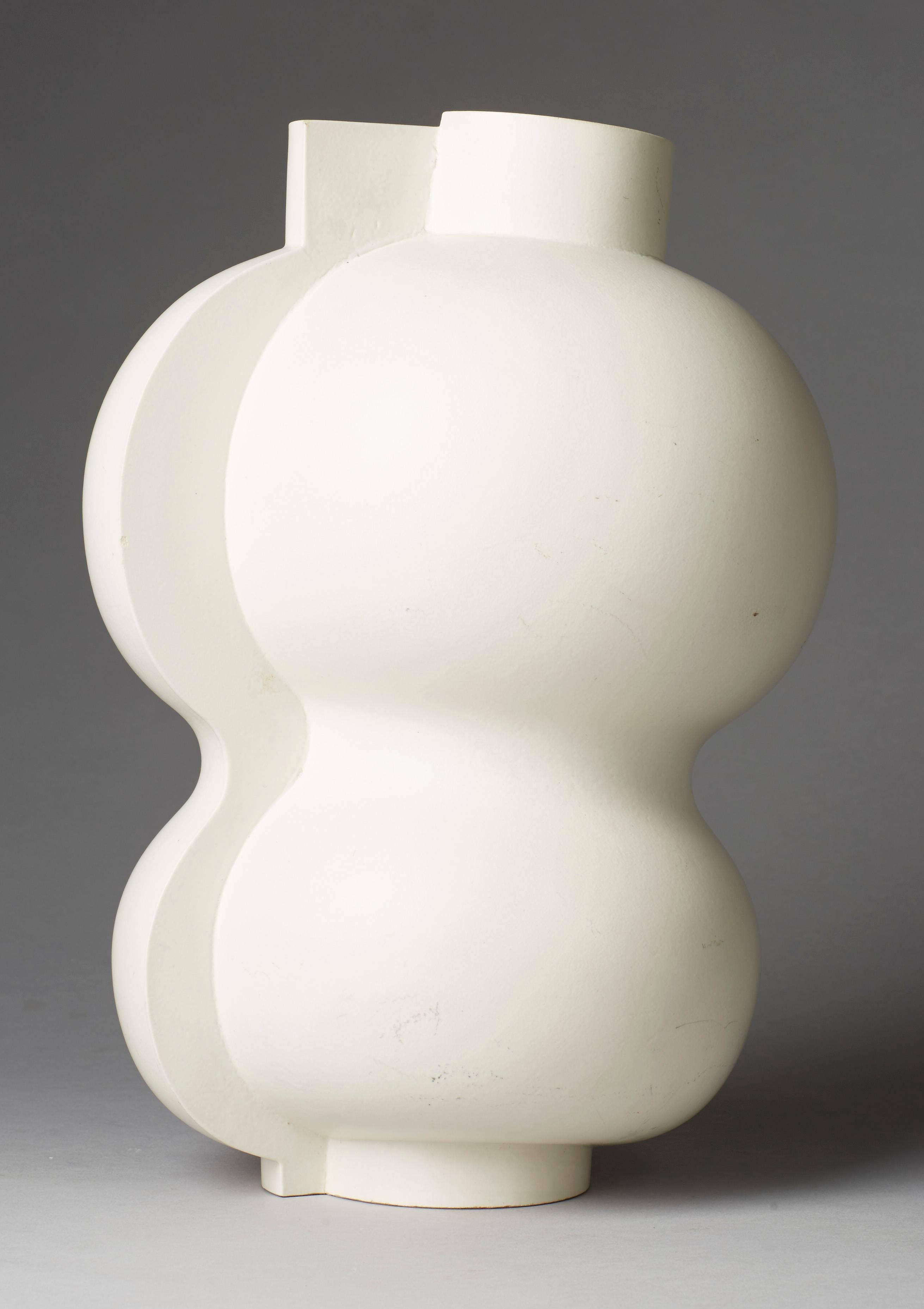 Unique Floor Vase “Surrea” by Wilhelm Kåge for Gustavsberg, 1940s In Excellent Condition In Stockholm, SE