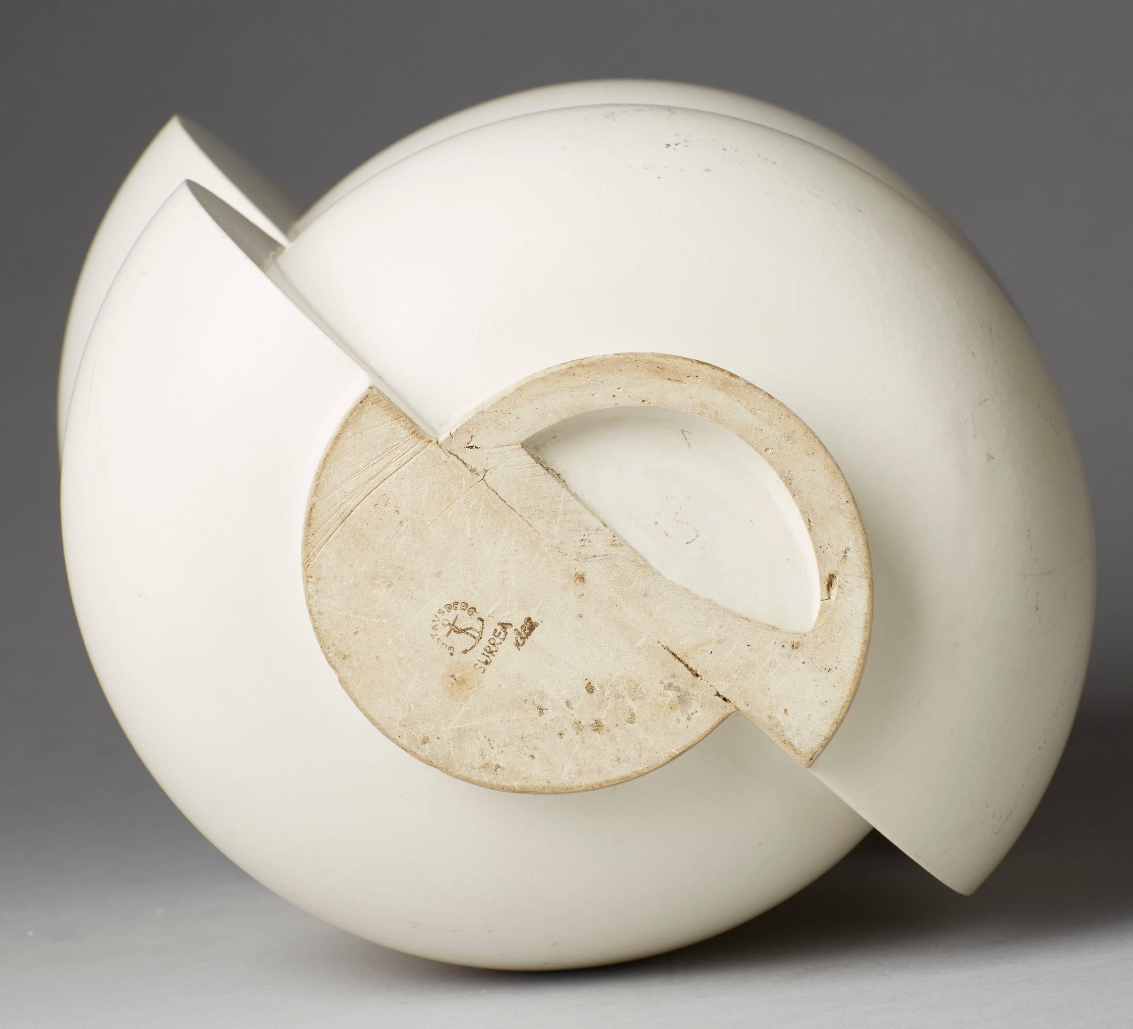 Ceramic Unique Floor Vase “Surrea” by Wilhelm Kåge for Gustavsberg, 1940s