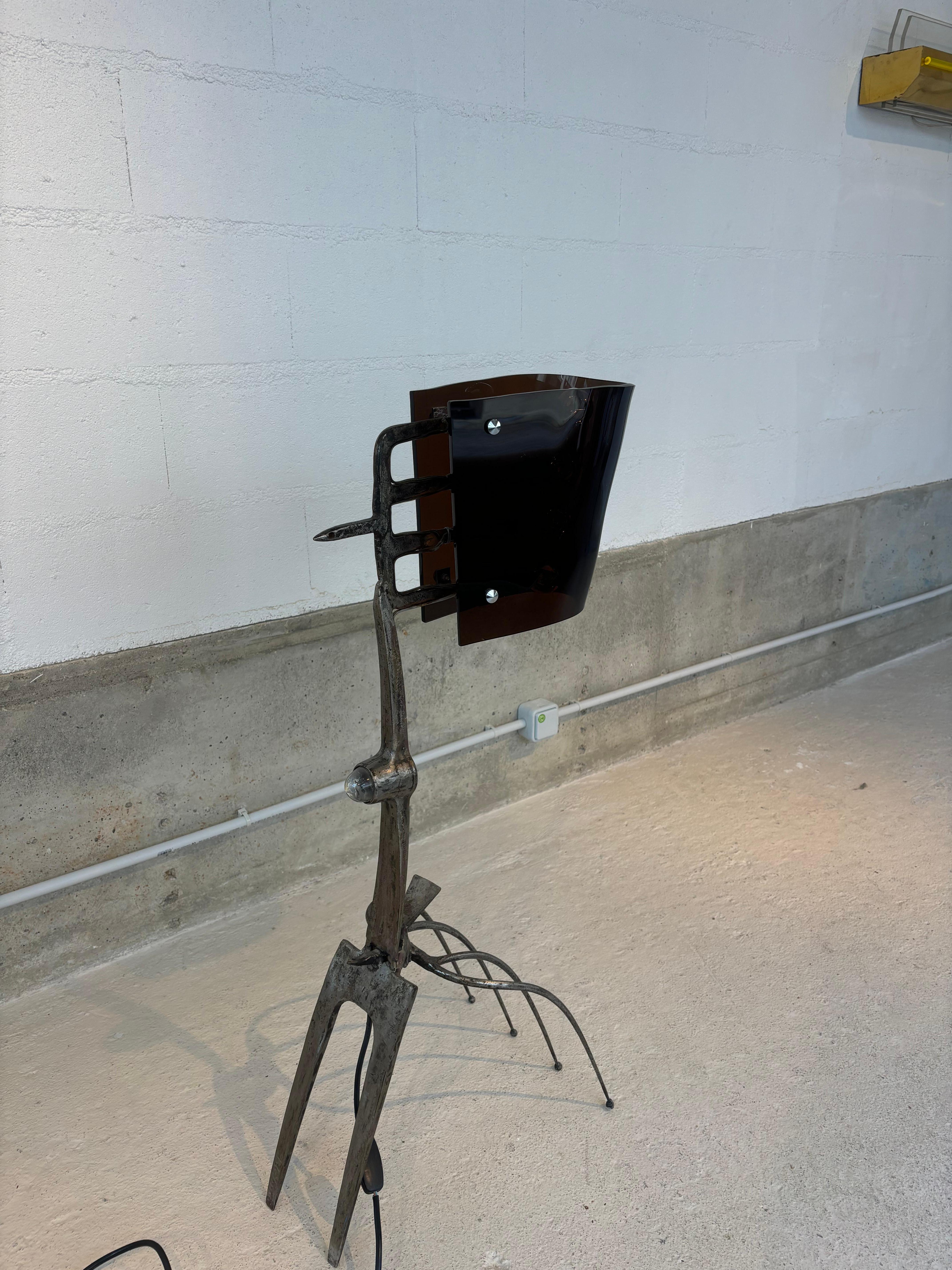 Unique floorlamp by Claude Bleynie For Sale 7