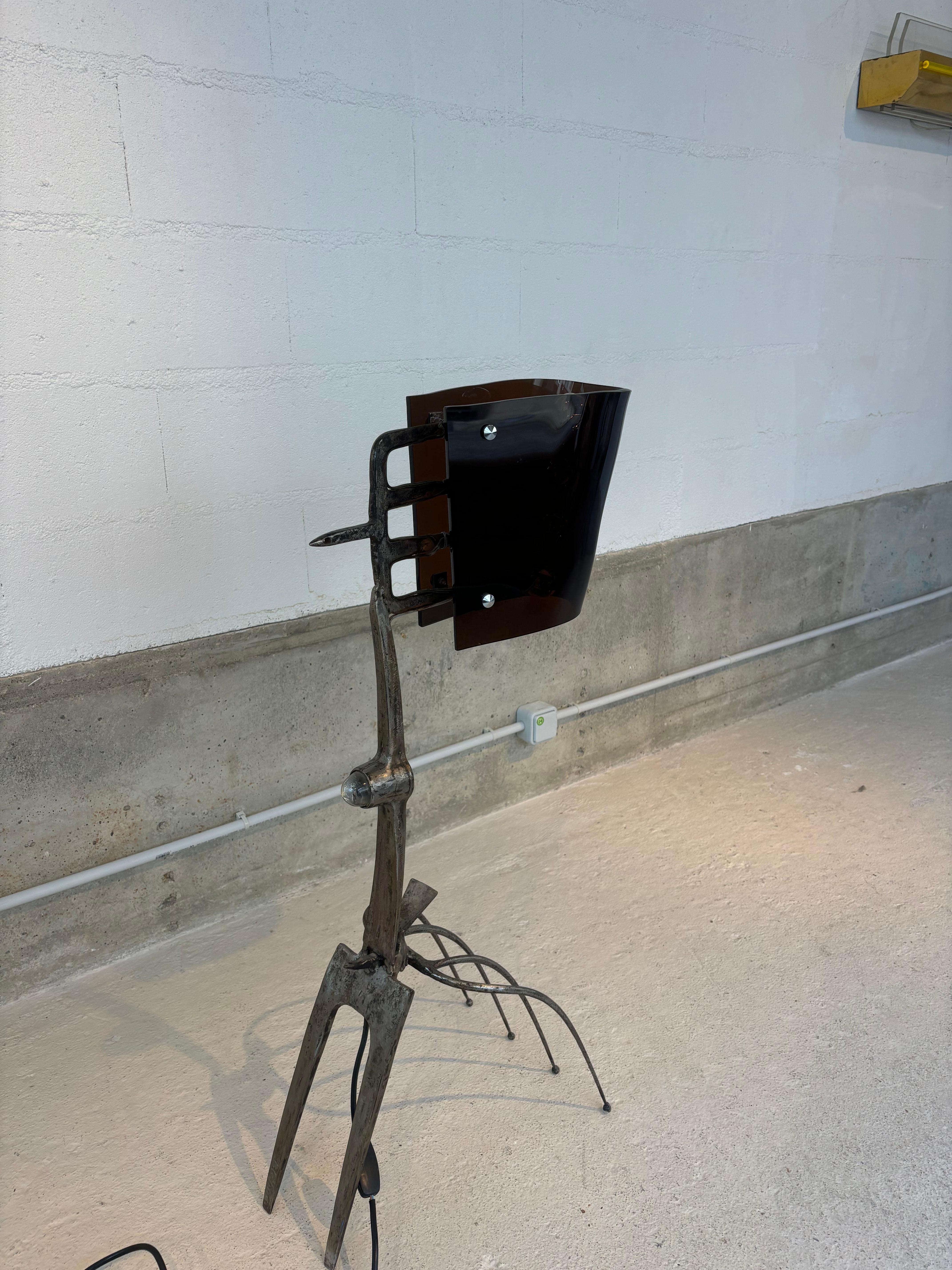 Unique floorlamp by Claude Bleynie For Sale 8