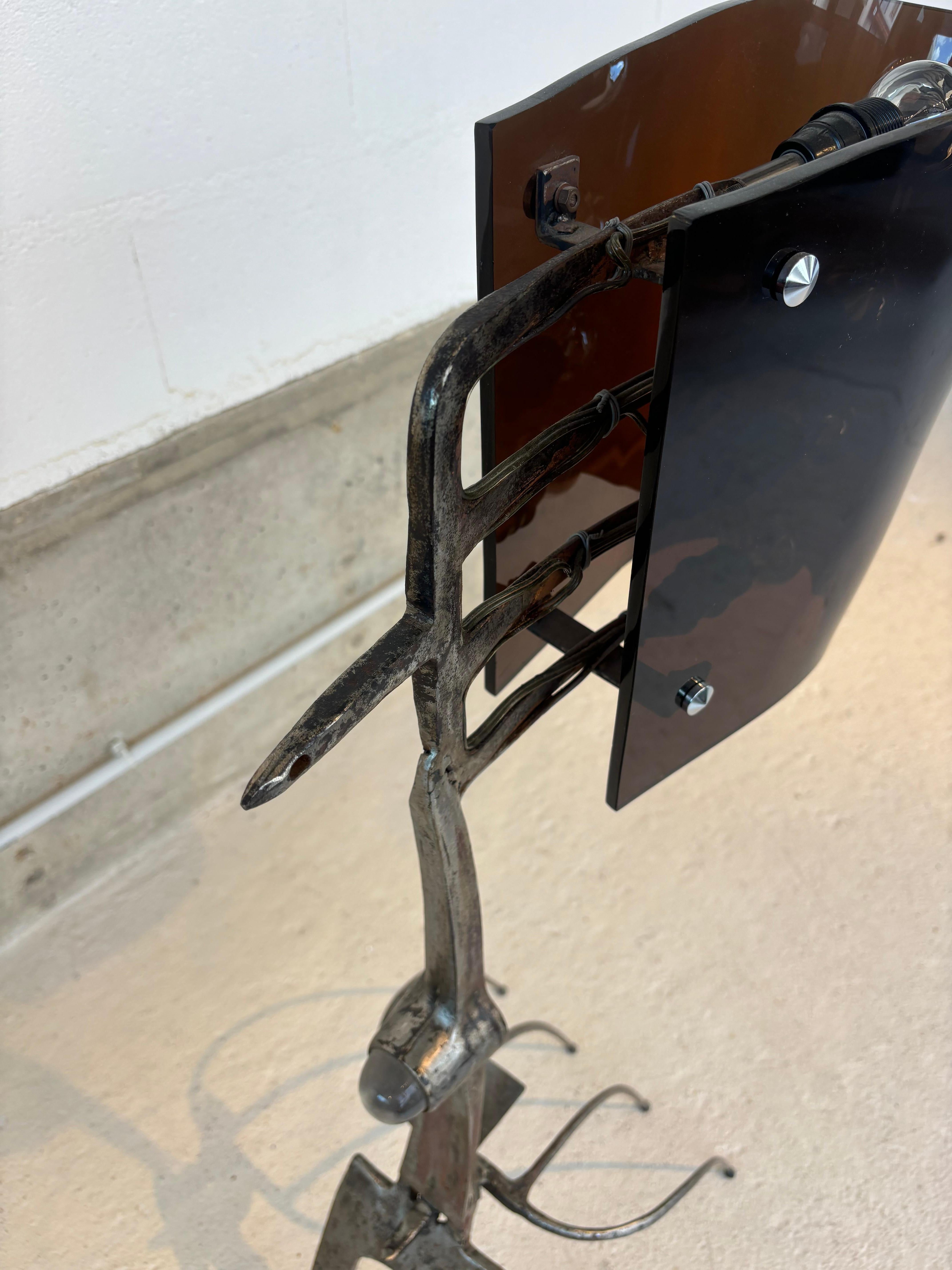 Unique floorlamp by Claude Bleynie For Sale 9