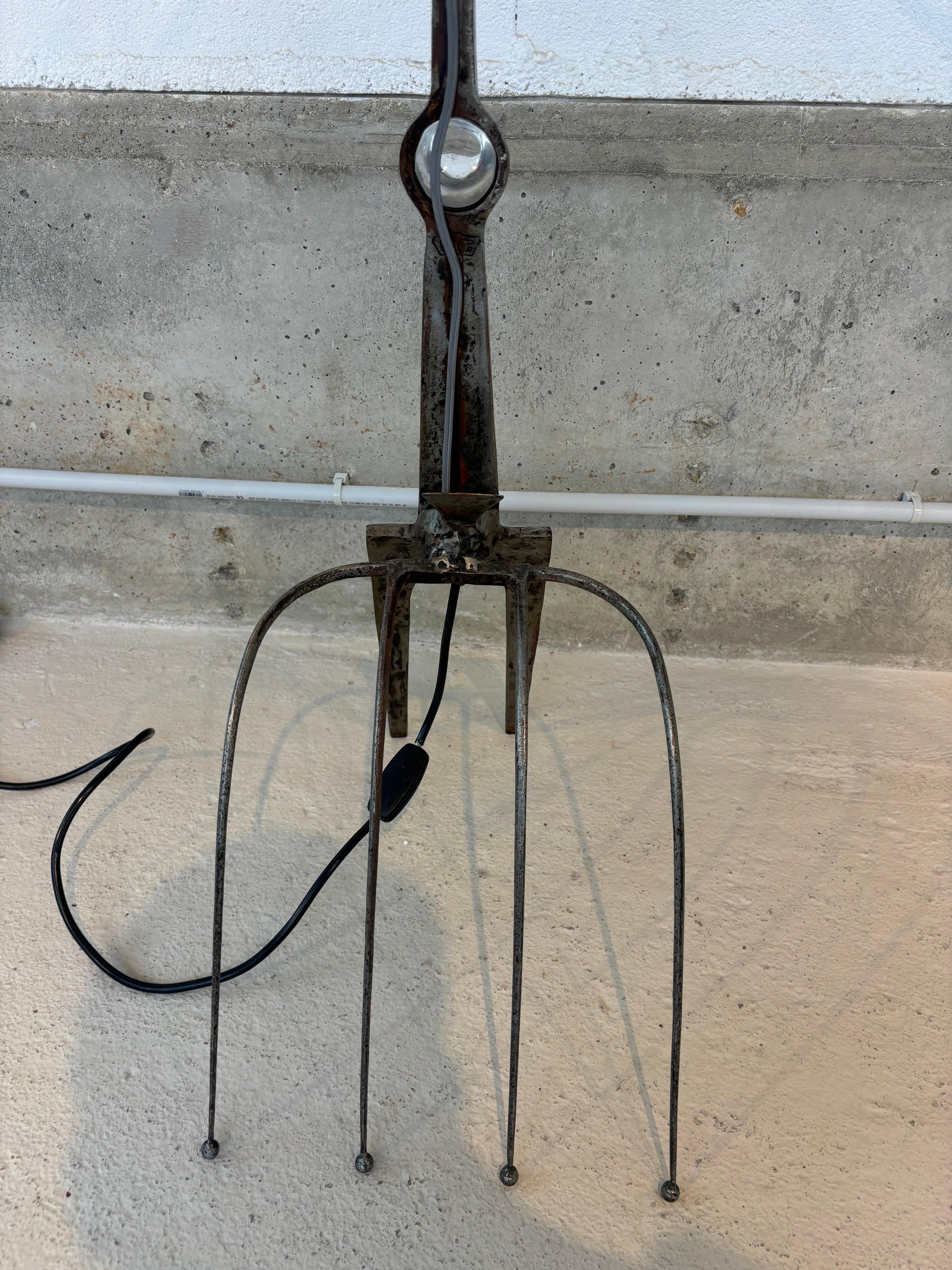 Unique floorlamp by Claude Bleynie For Sale 12