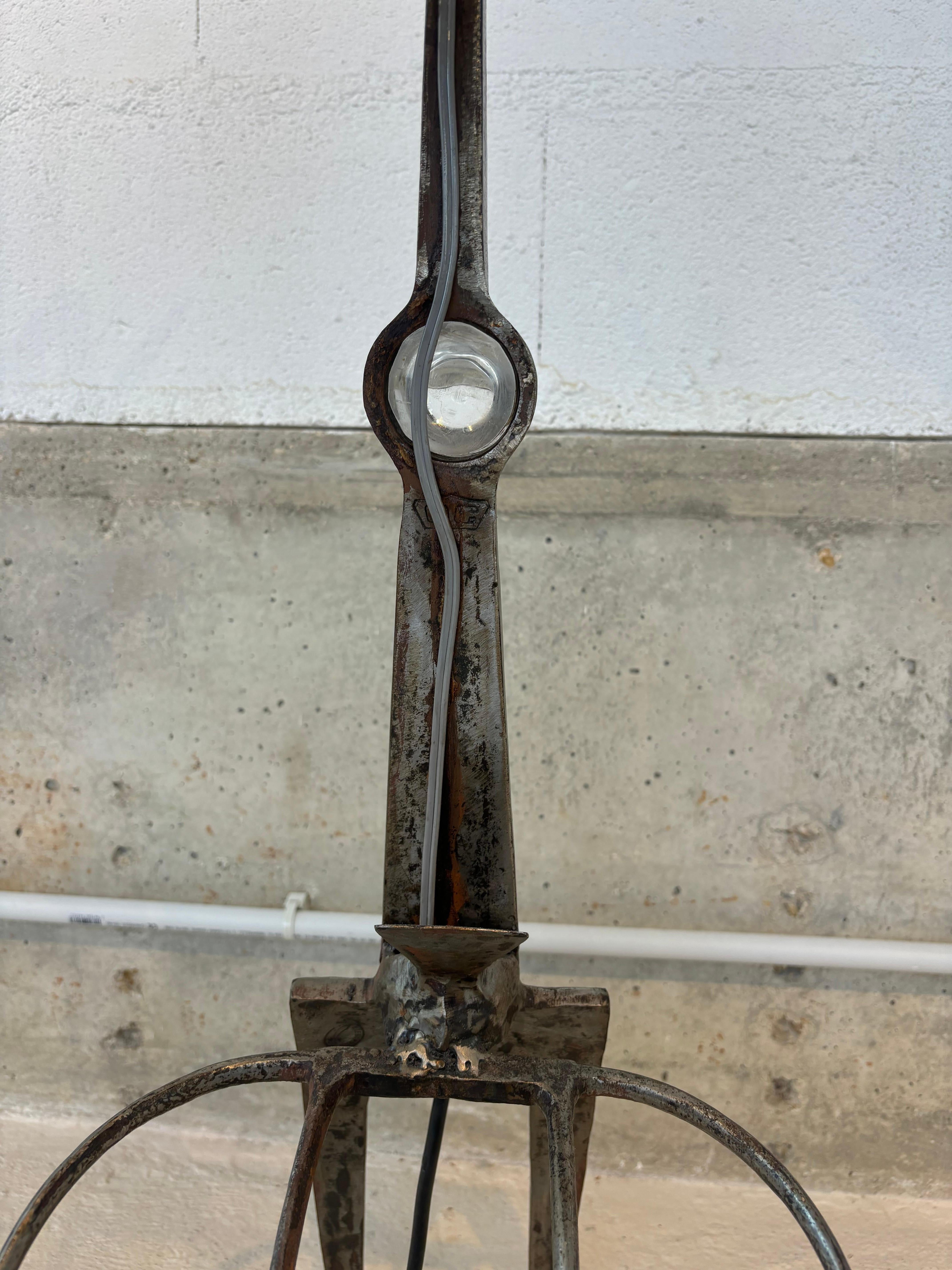 Unique floorlamp by Claude Bleynie For Sale 13