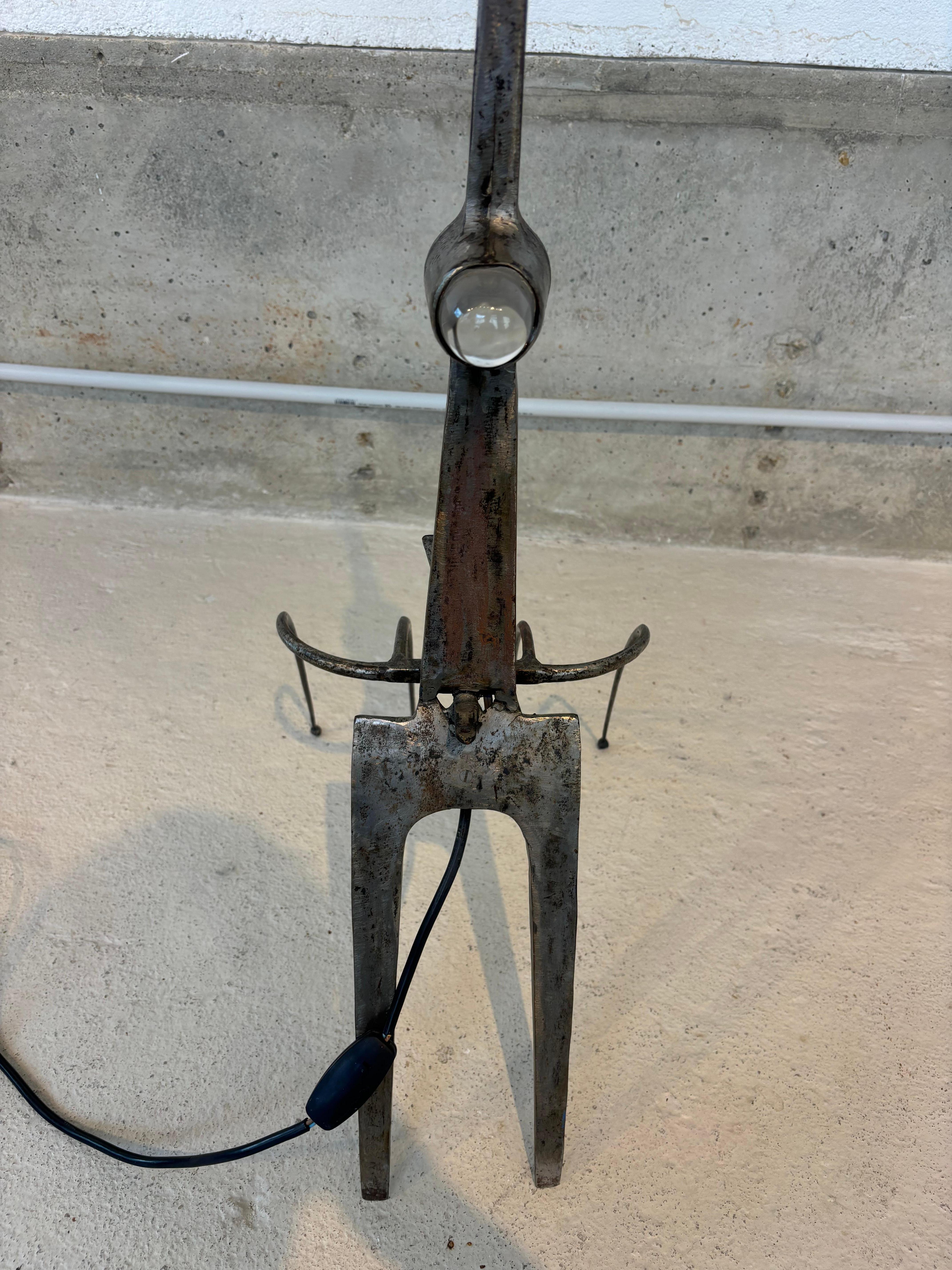 Unique floorlamp by Claude Bleynie In Good Condition For Sale In SAINT-OUEN-SUR-SEINE, FR