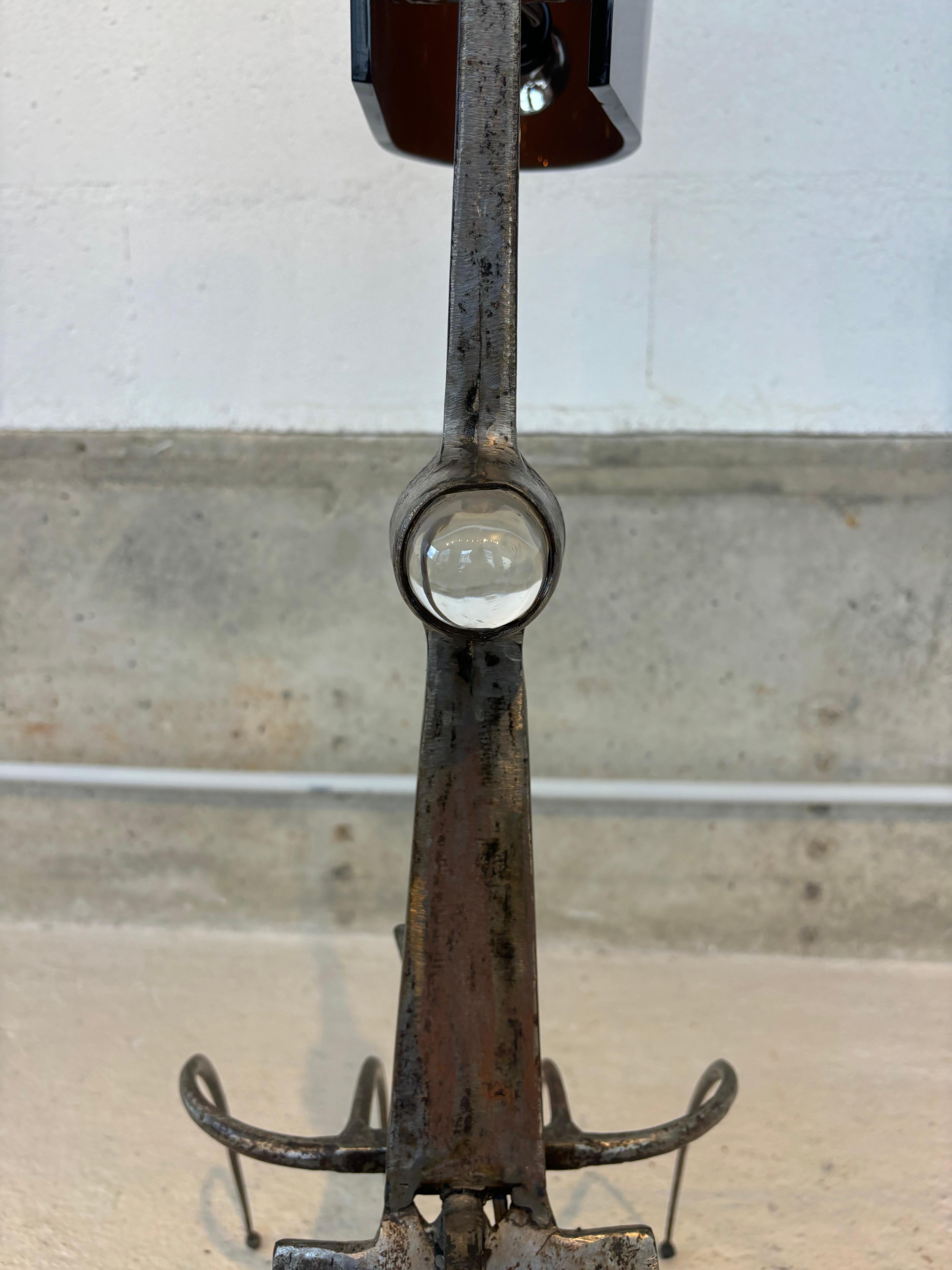 Late 20th Century Unique floorlamp by Claude Bleynie For Sale