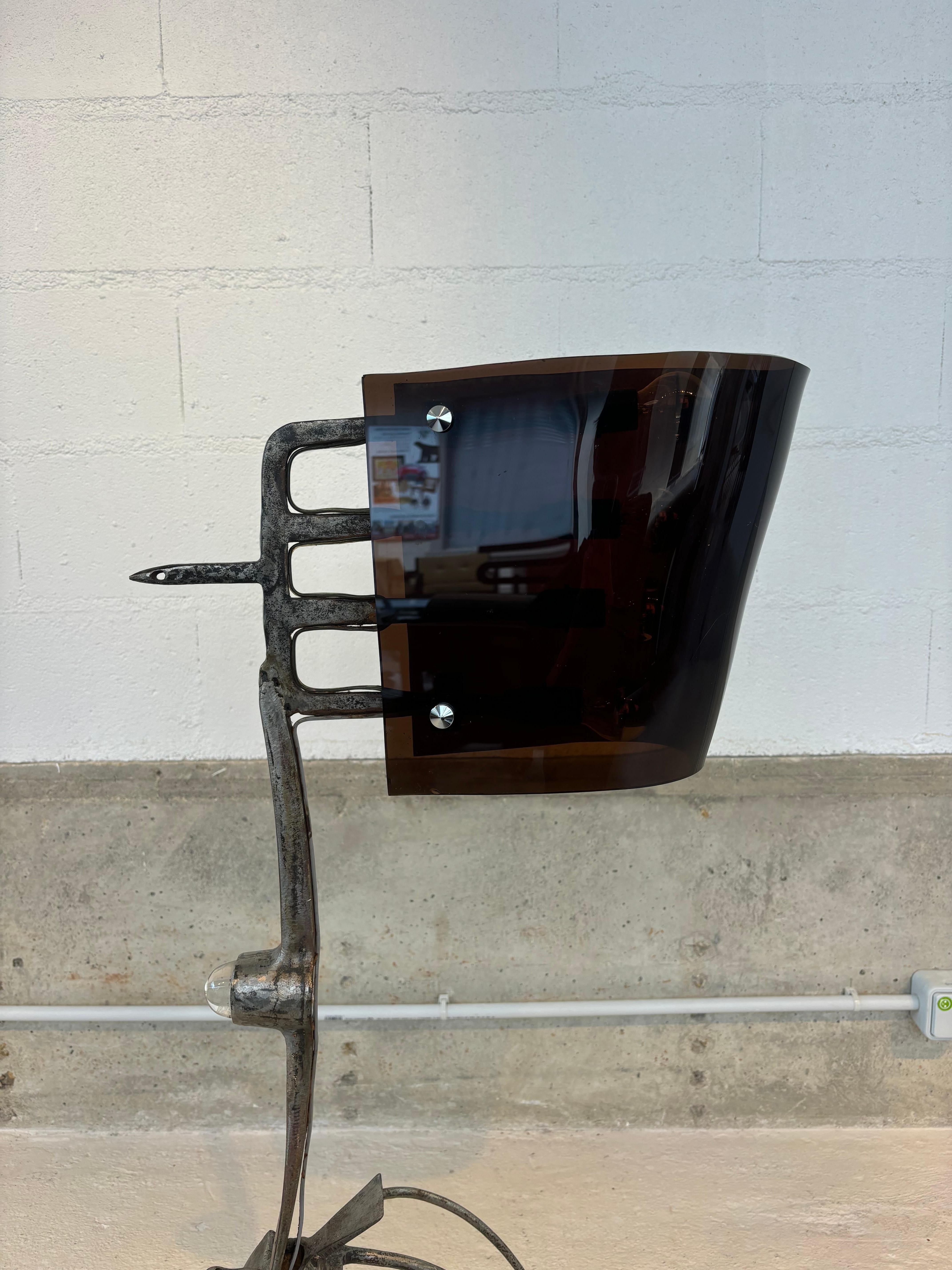 Unique floorlamp by Claude Bleynie For Sale 1
