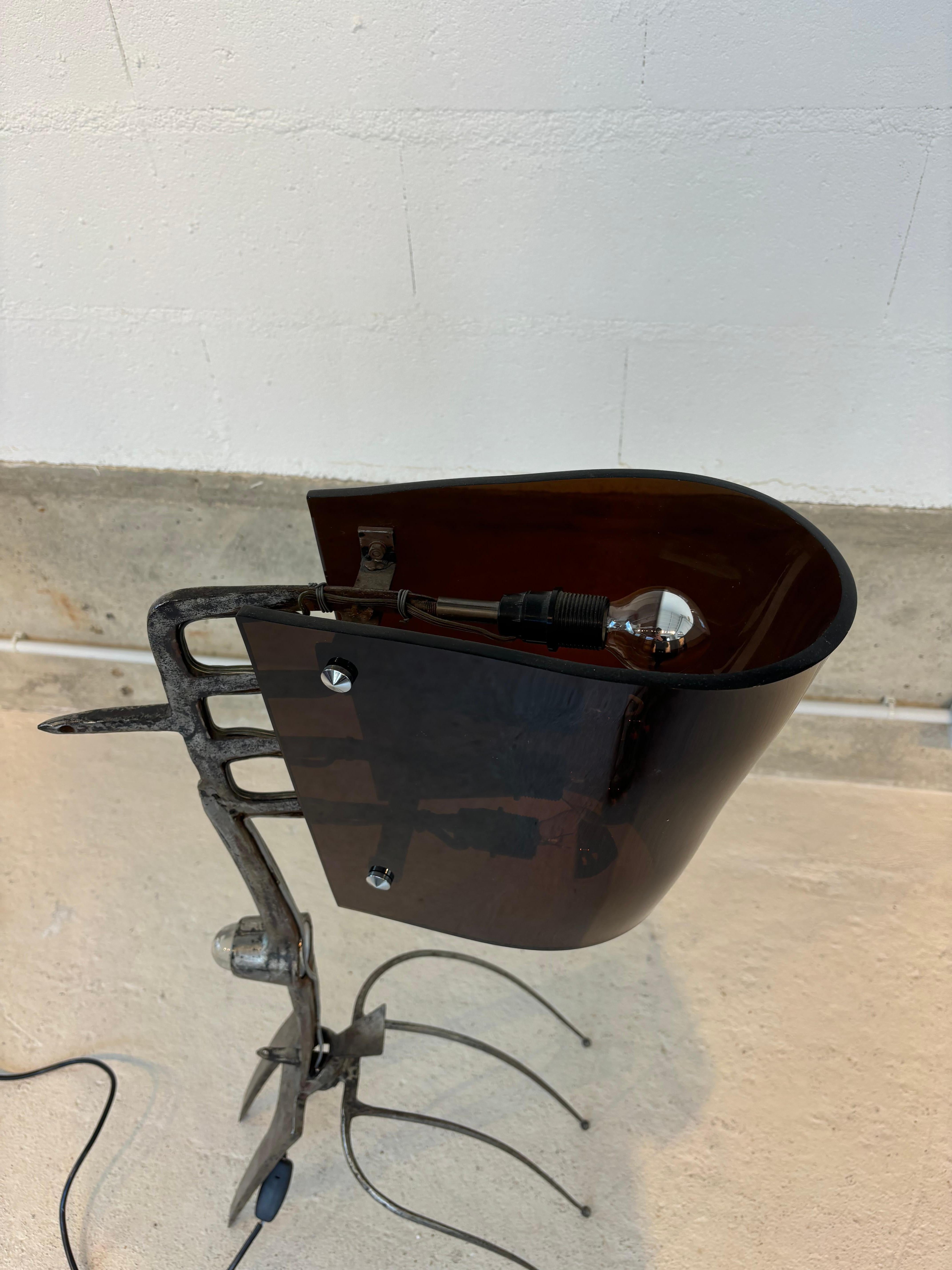 Unique floorlamp by Claude Bleynie For Sale 2