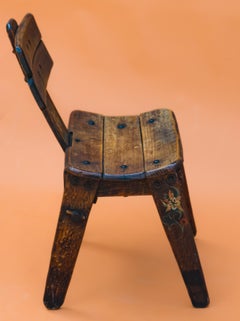 Unique Folk Art Chair, early 20th Century